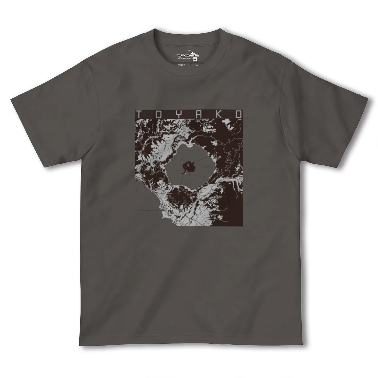 【洞爺湖(北海道)】地図柄ヘビーウェイトTシャツ