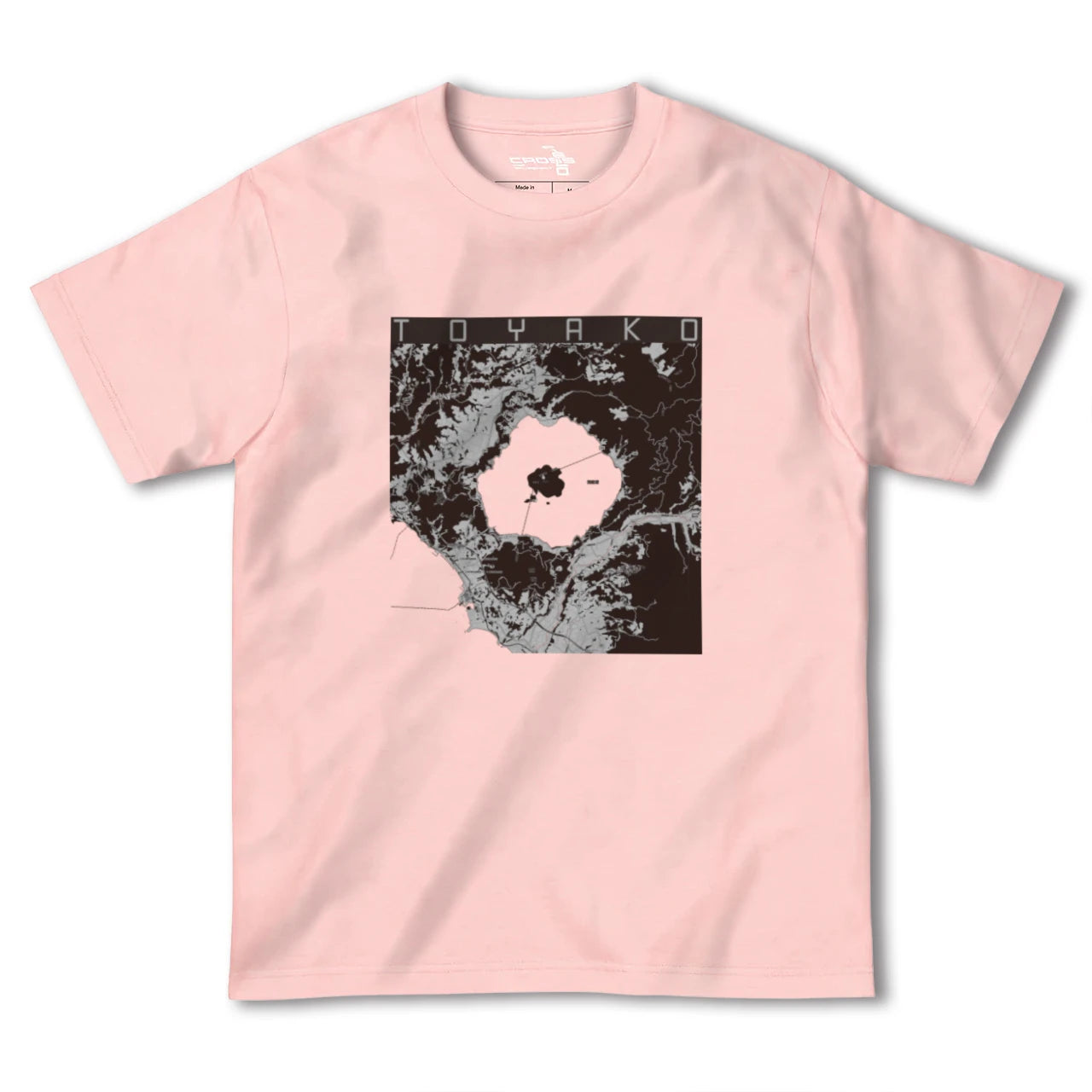 【洞爺湖(北海道)】地図柄ヘビーウェイトTシャツ