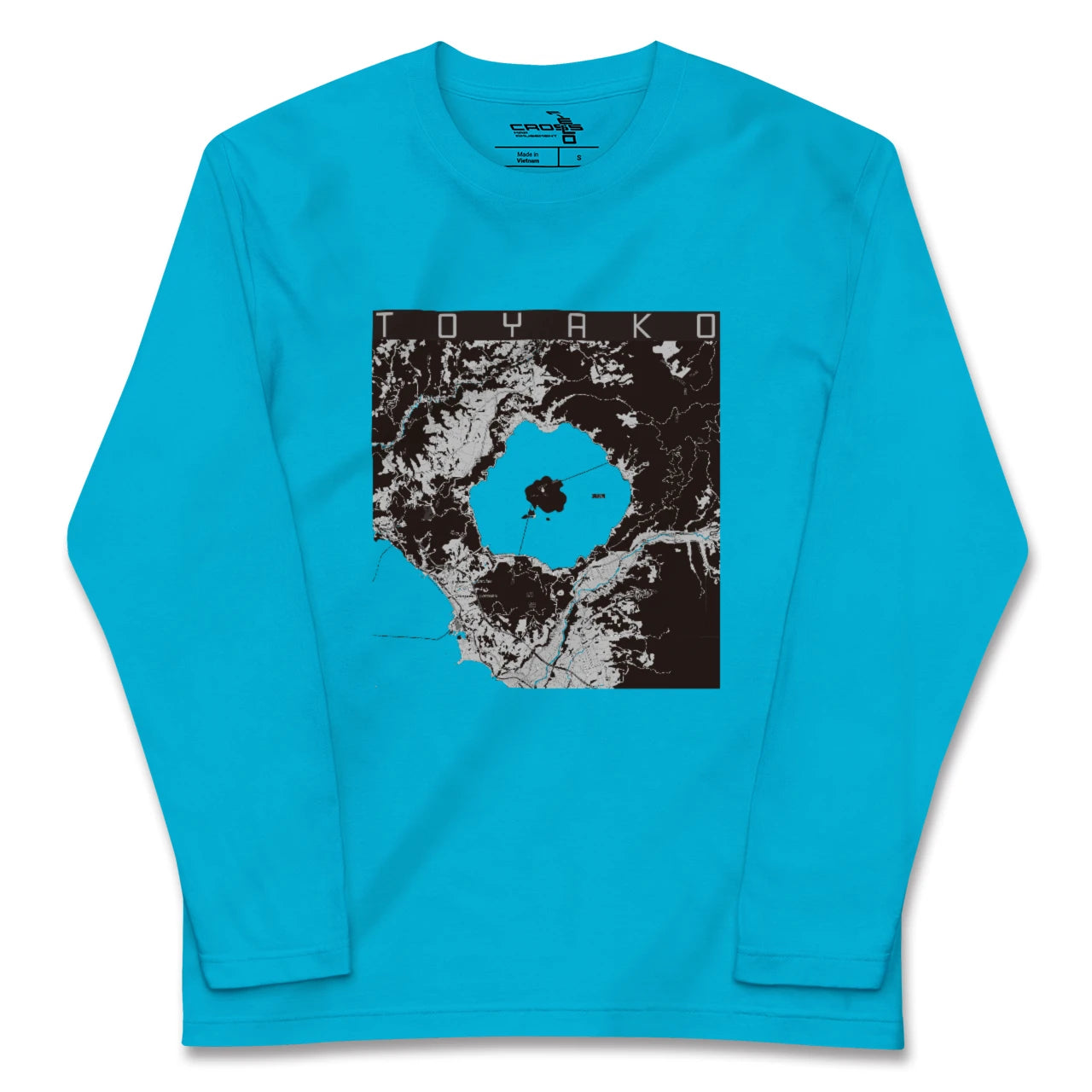 【洞爺湖(北海道)】地図柄ロングスリーブTシャツ
