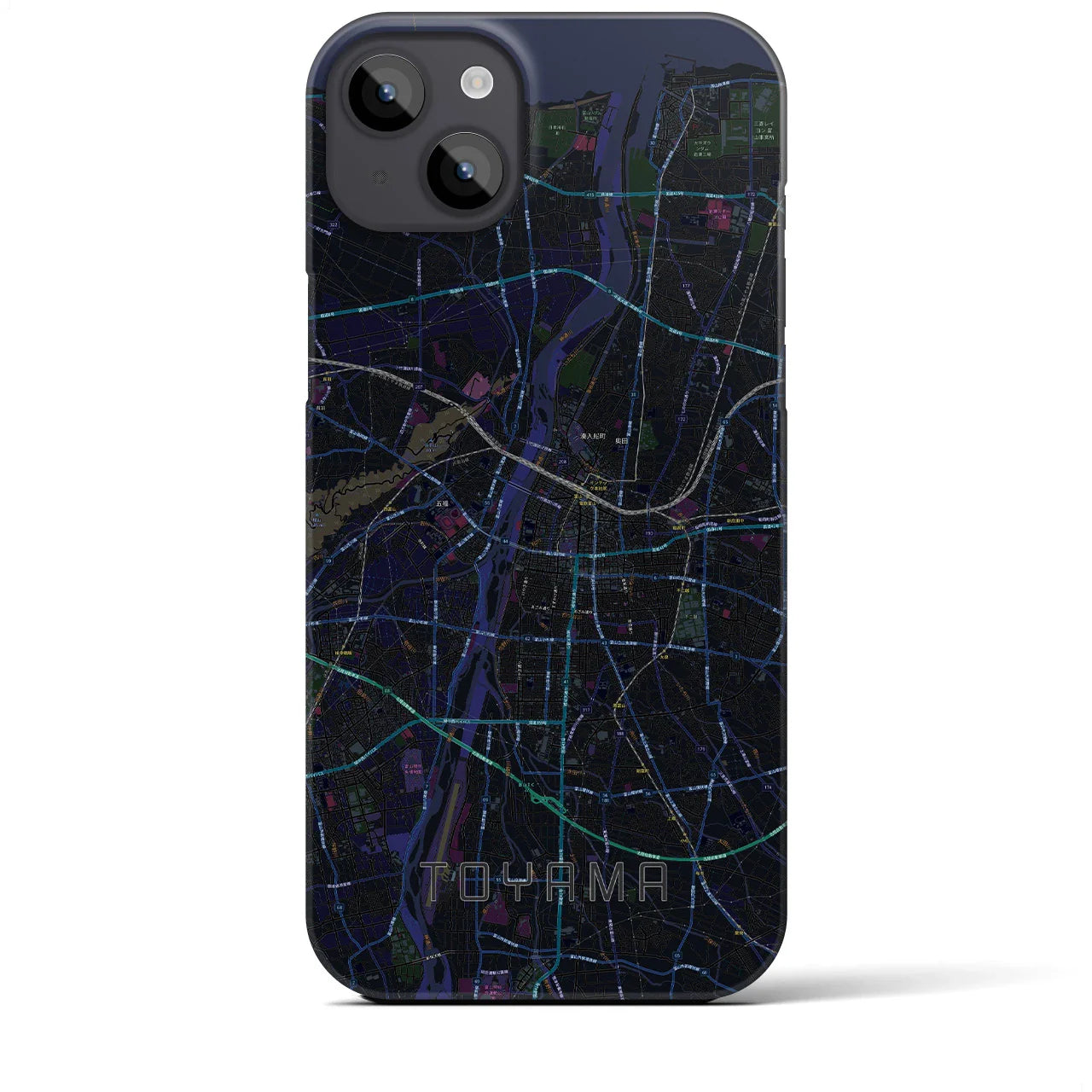 【富山(富山県)】地図柄iPhoneケース(バックカバータイプ)