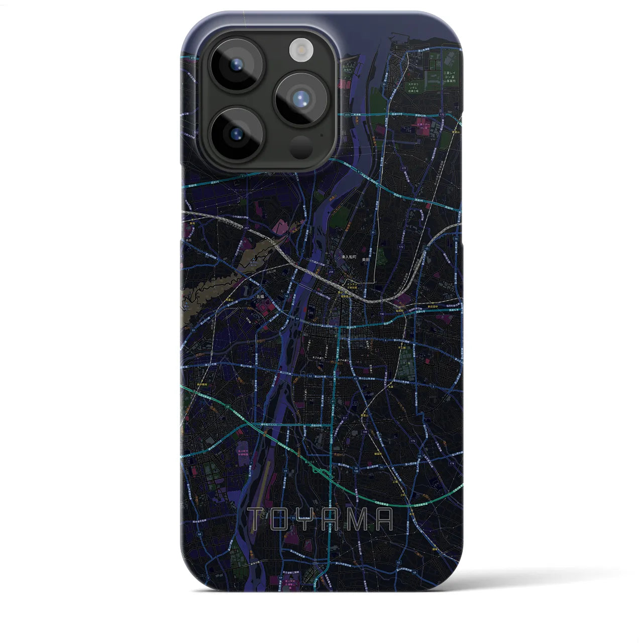 【富山(富山県)】地図柄iPhoneケース(バックカバータイプ)