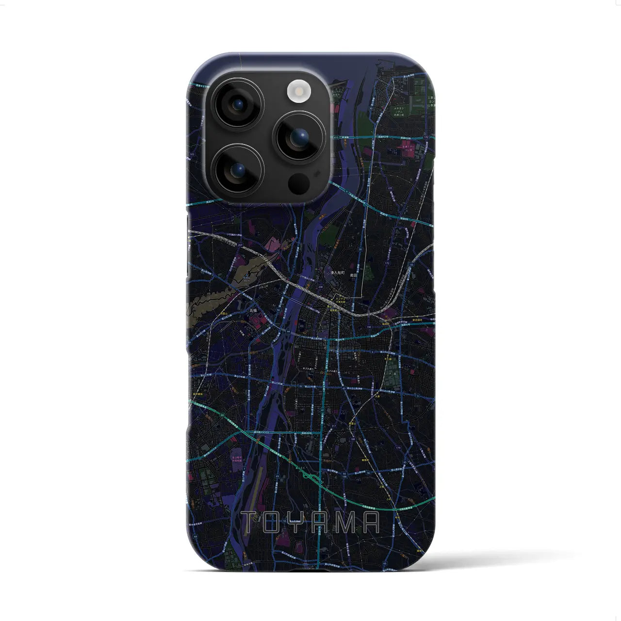 【富山(富山県)】地図柄iPhoneケース(バックカバータイプ)