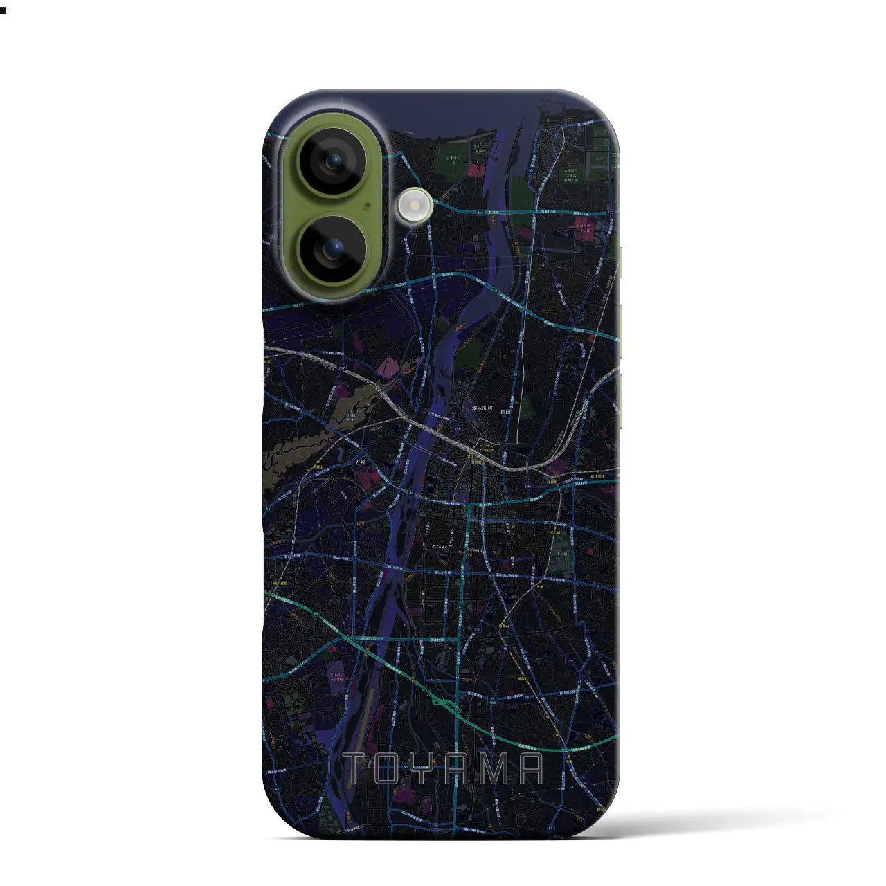 【富山(富山県)】地図柄iPhoneケース(バックカバータイプ)