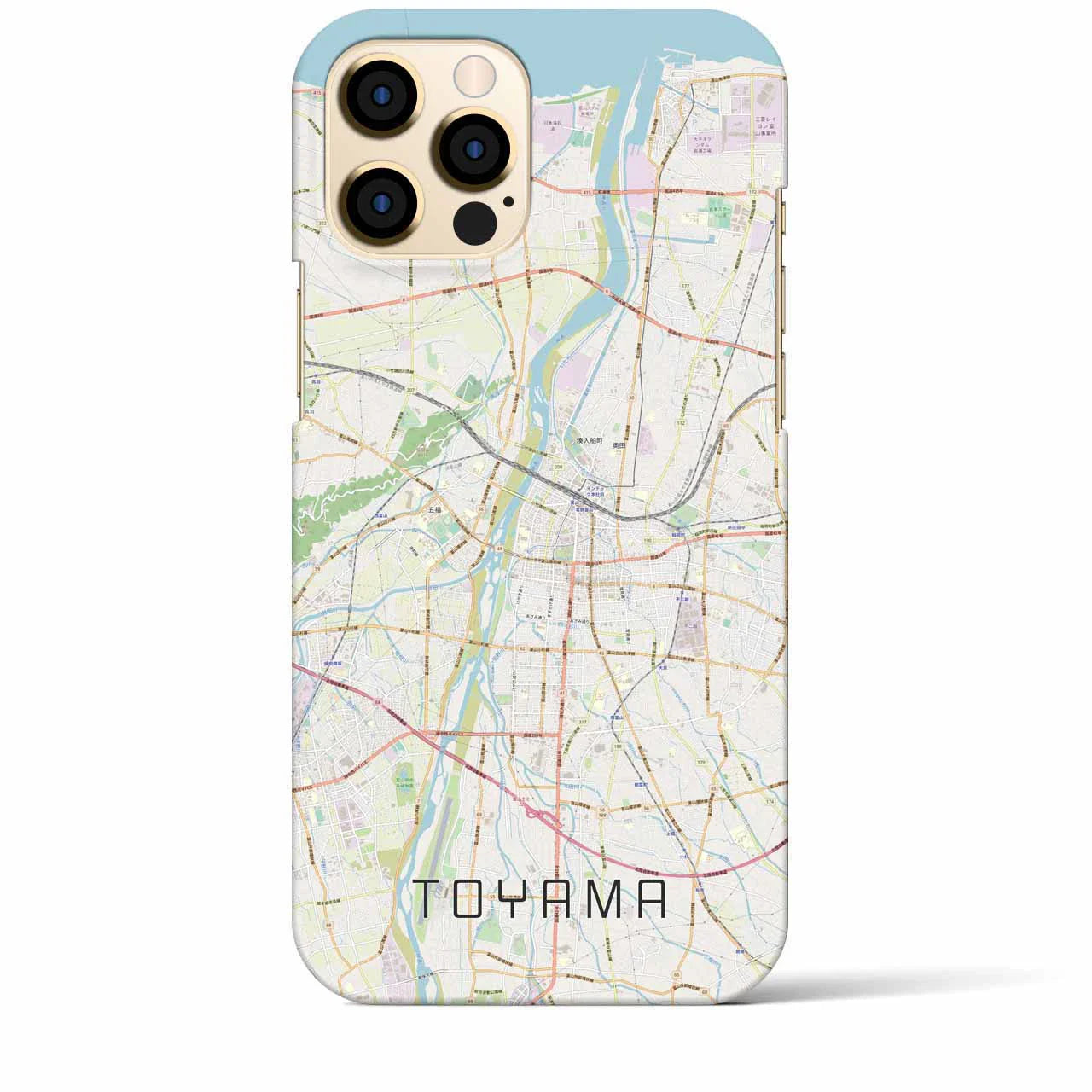 【富山(富山県)】地図柄iPhoneケース(バックカバータイプ)