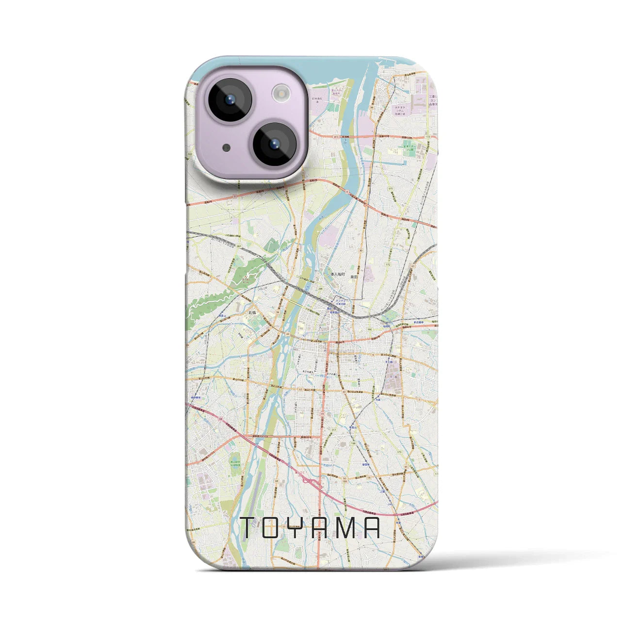 【富山(富山県)】地図柄iPhoneケース(バックカバータイプ)