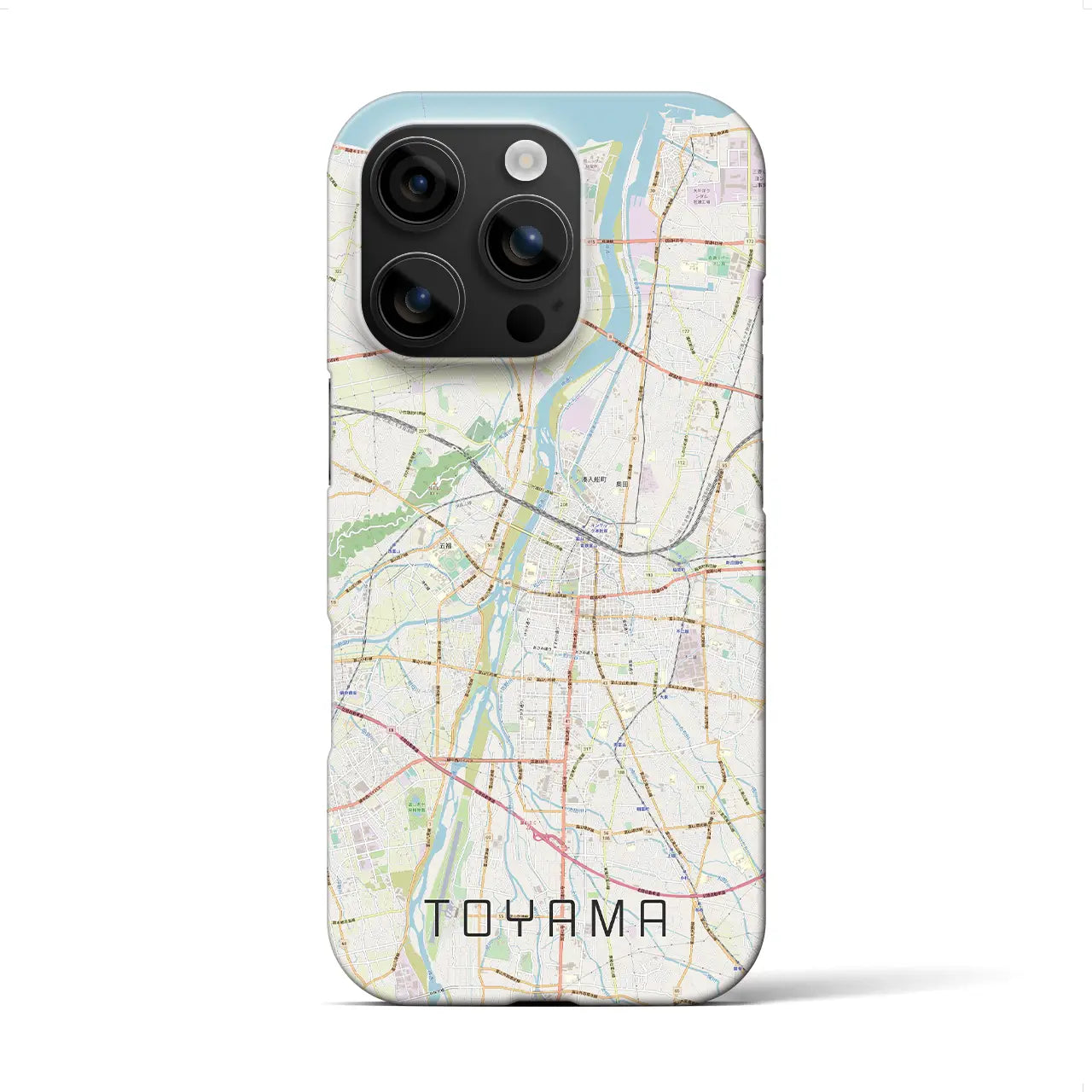 【富山(富山県)】地図柄iPhoneケース(バックカバータイプ)