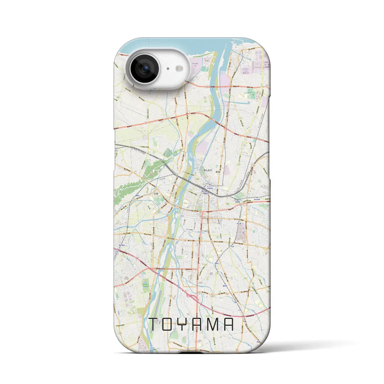 【富山(富山県)】地図柄iPhoneケース(バックカバータイプ)