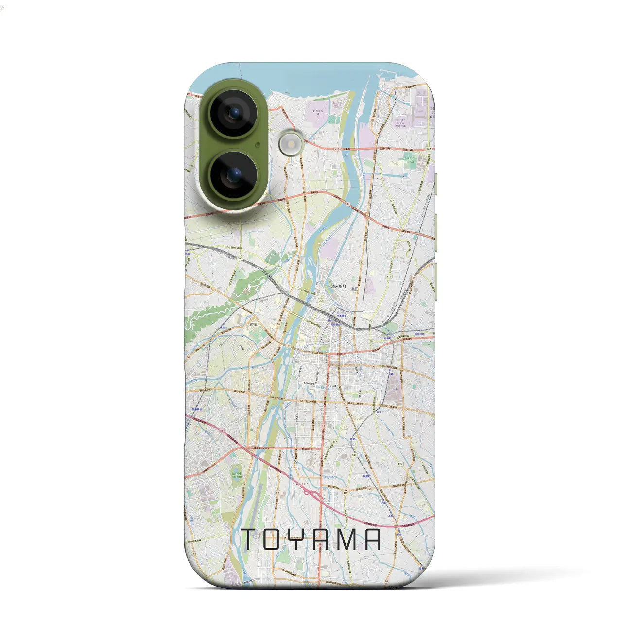 【富山(富山県)】地図柄iPhoneケース(バックカバータイプ)