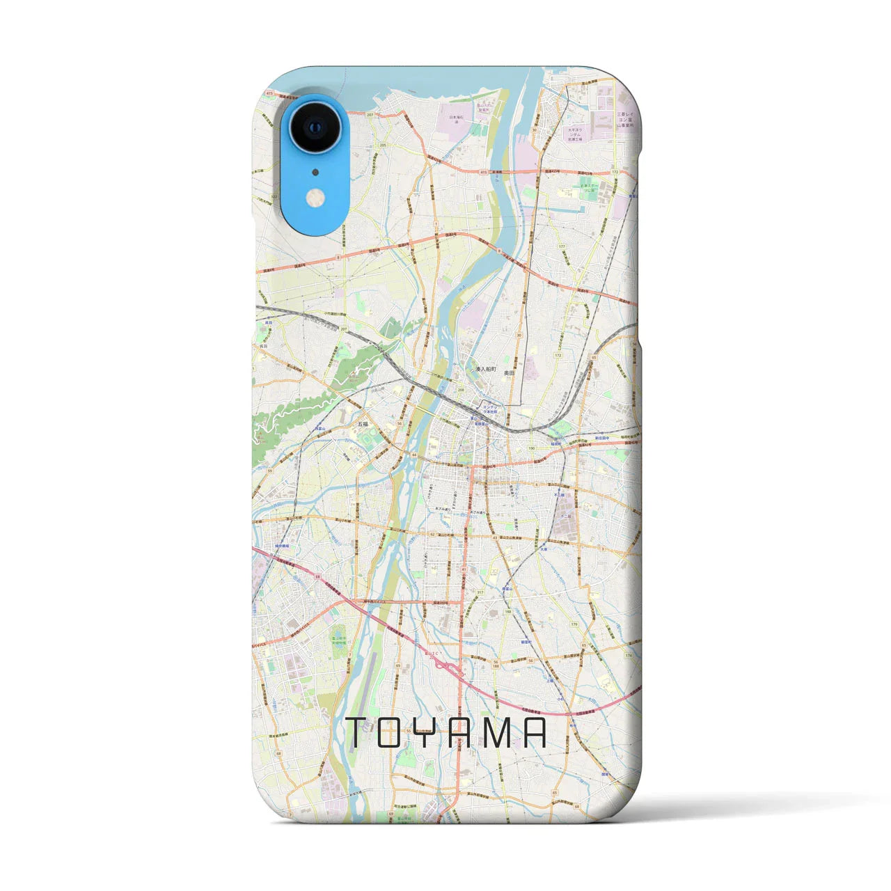 【富山(富山県)】地図柄iPhoneケース(バックカバータイプ)