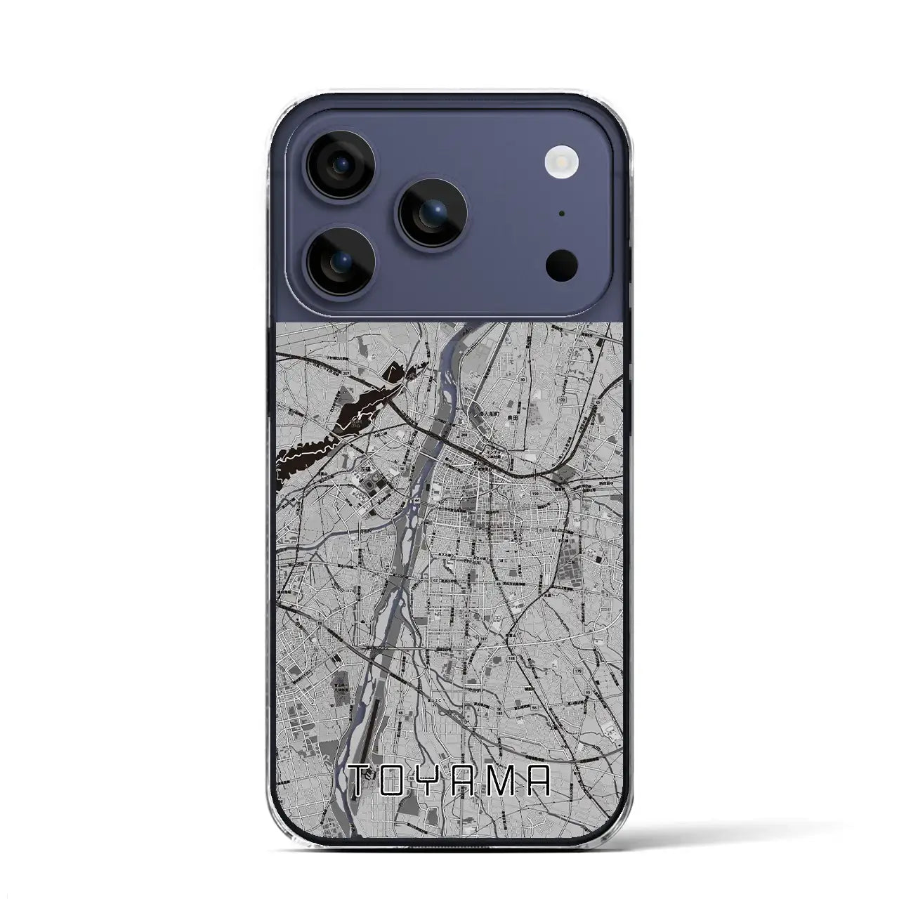 【富山(富山県)】地図柄iPhoneケース(クリアタイプ)