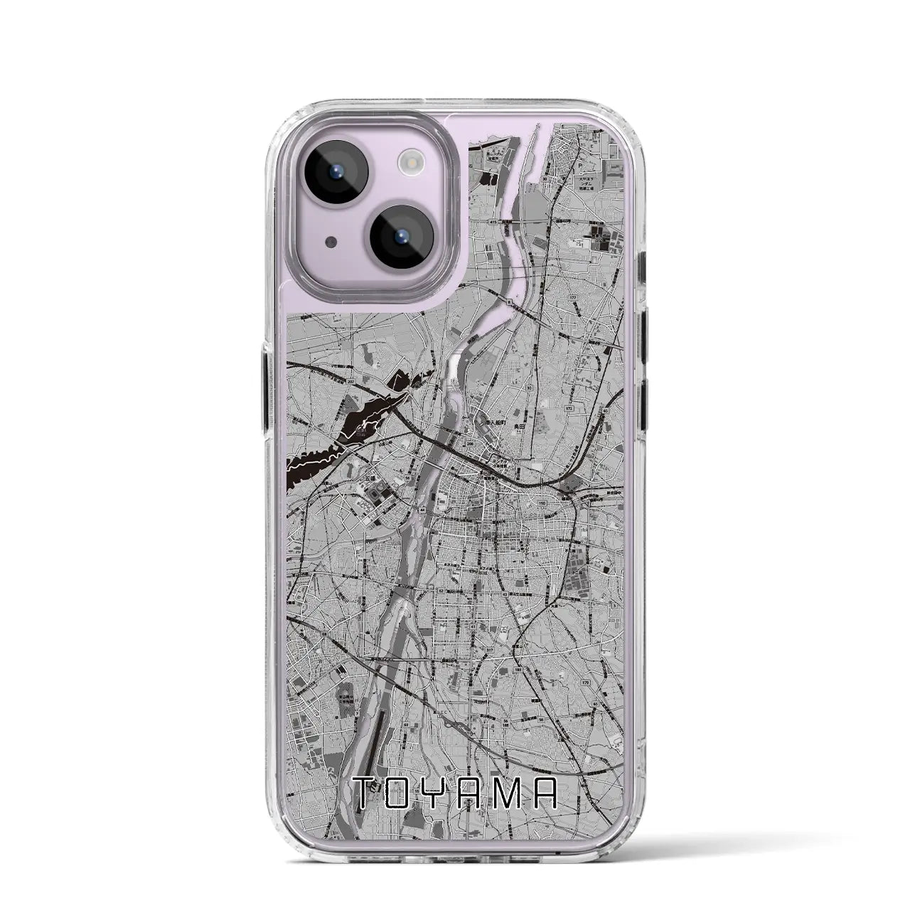 【富山(富山県)】地図柄iPhoneケース(MagSafeタイプ)