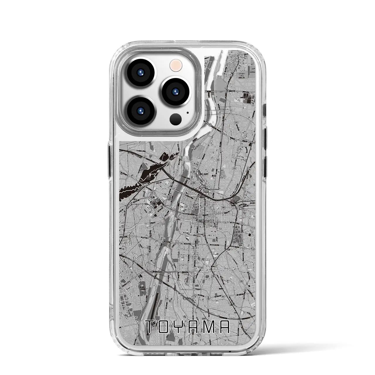 【富山(富山県)】地図柄iPhoneケース(MagSafeタイプ)