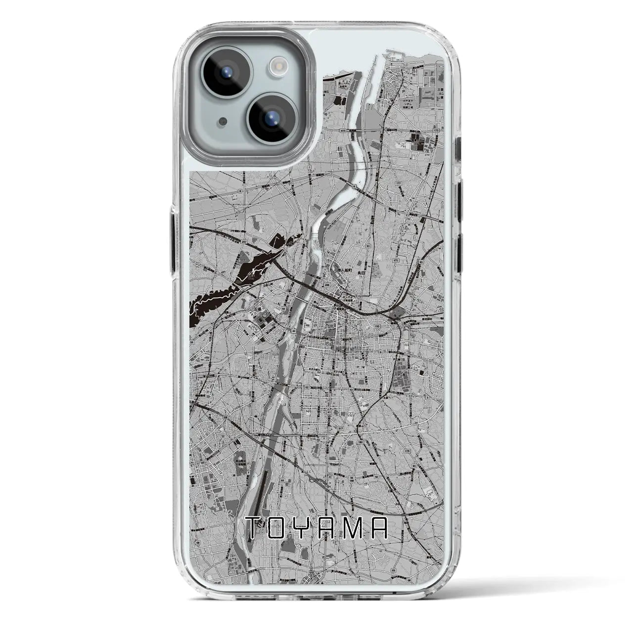 【富山(富山県)】地図柄iPhoneケース(MagSafeタイプ)