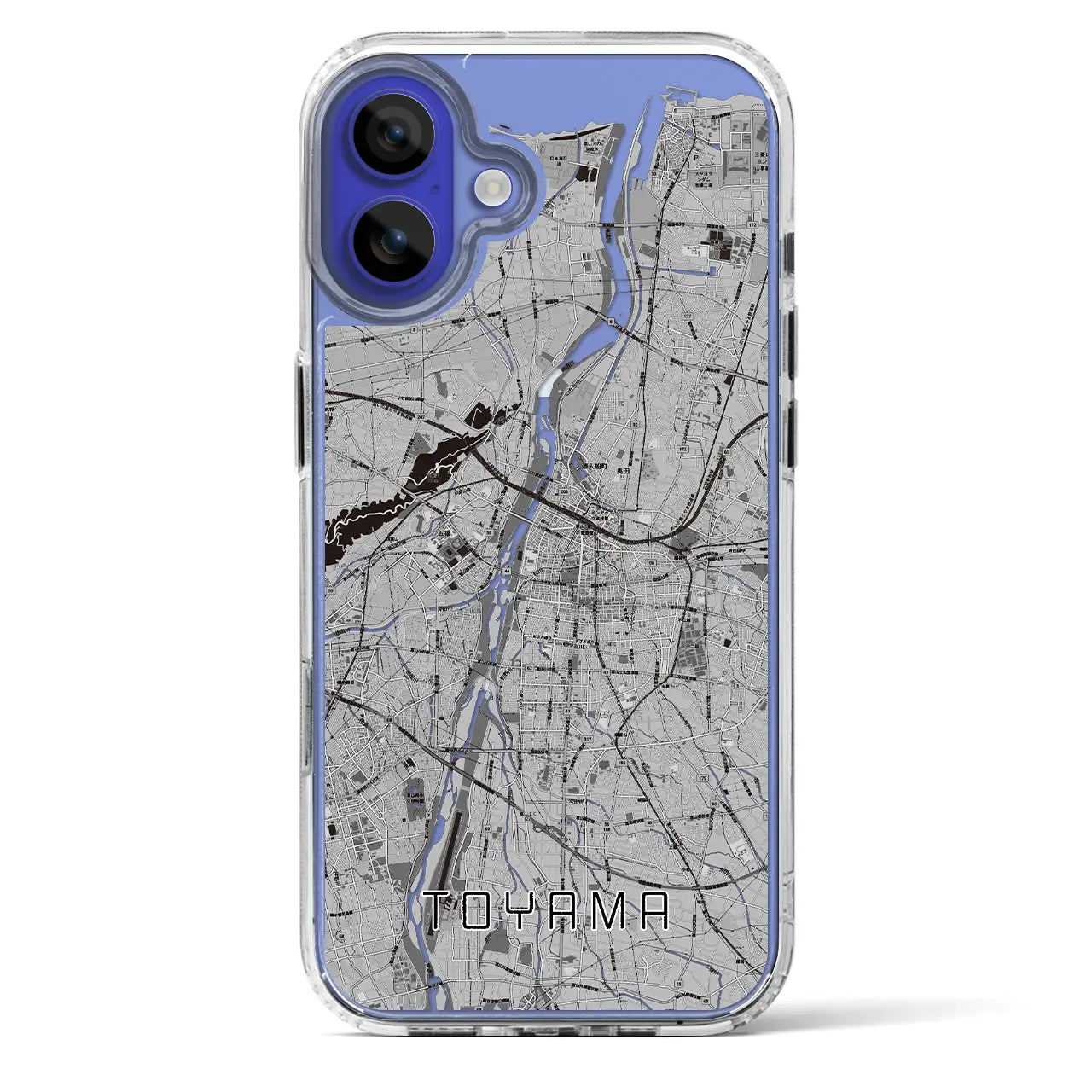 【富山(富山県)】地図柄iPhoneケース(MagSafeタイプ)