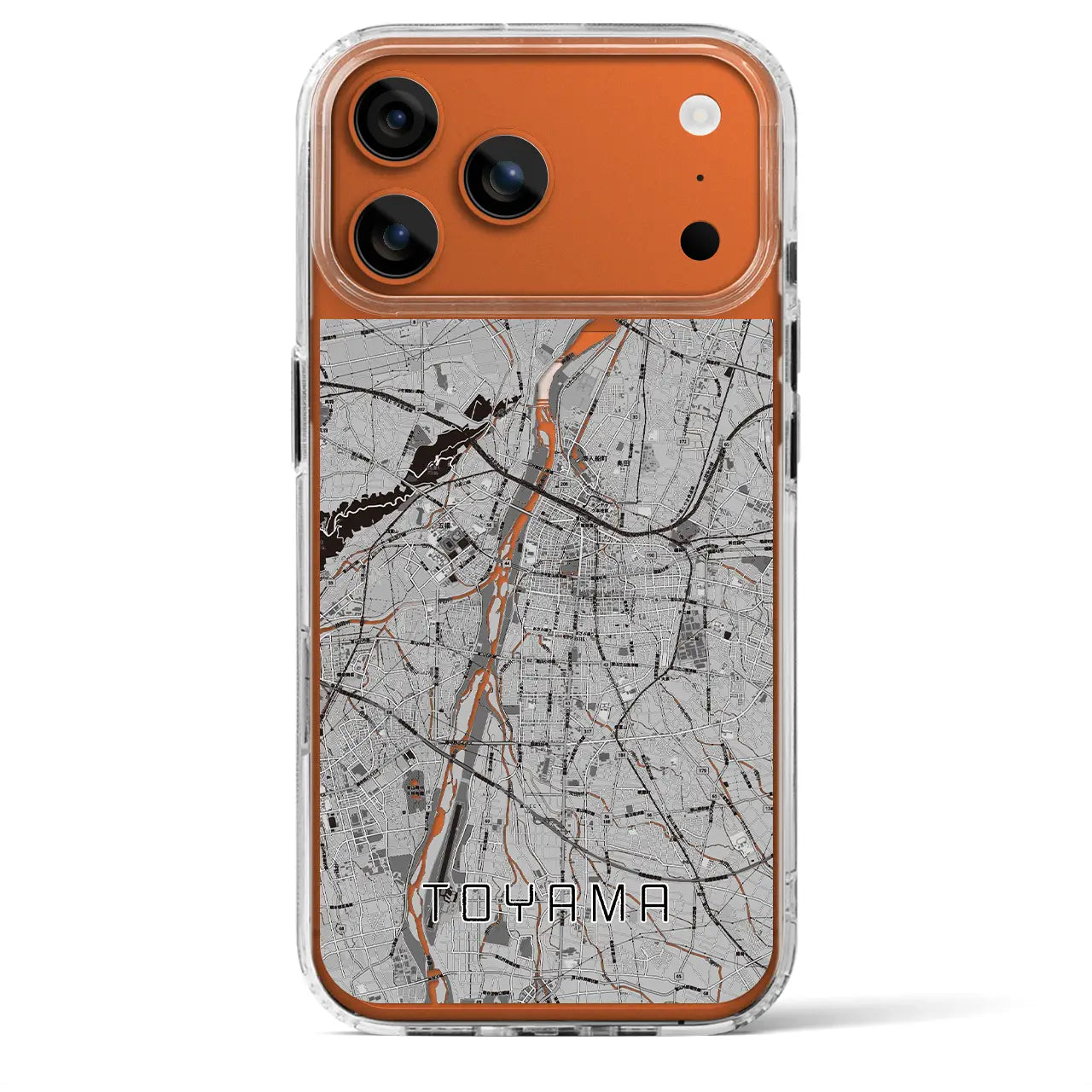 【富山(富山県)】地図柄iPhoneケース(MagSafeタイプ)