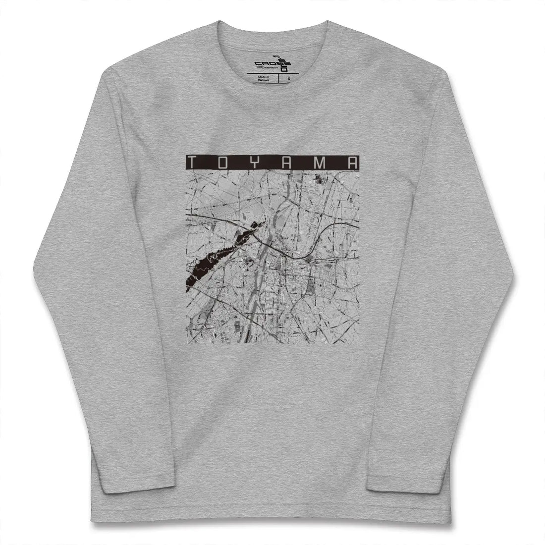 【富山(富山県)】地図柄ロングスリーブTシャツ
