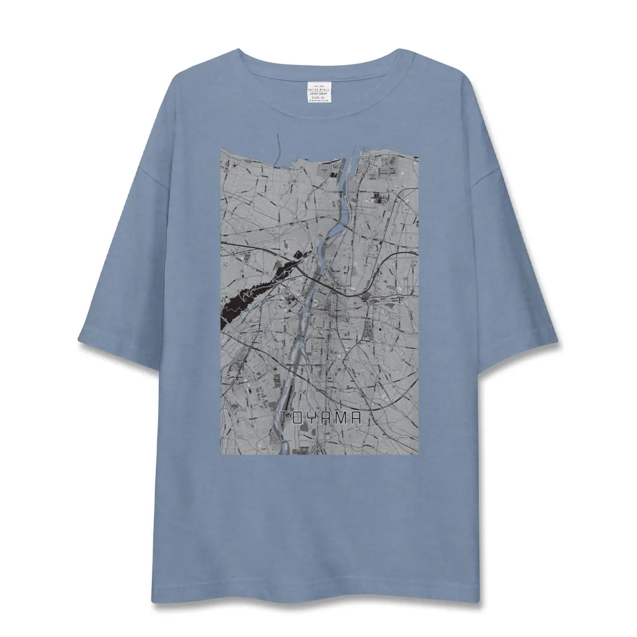 【富山(富山県)】地図柄ビッグシルエットTシャツ