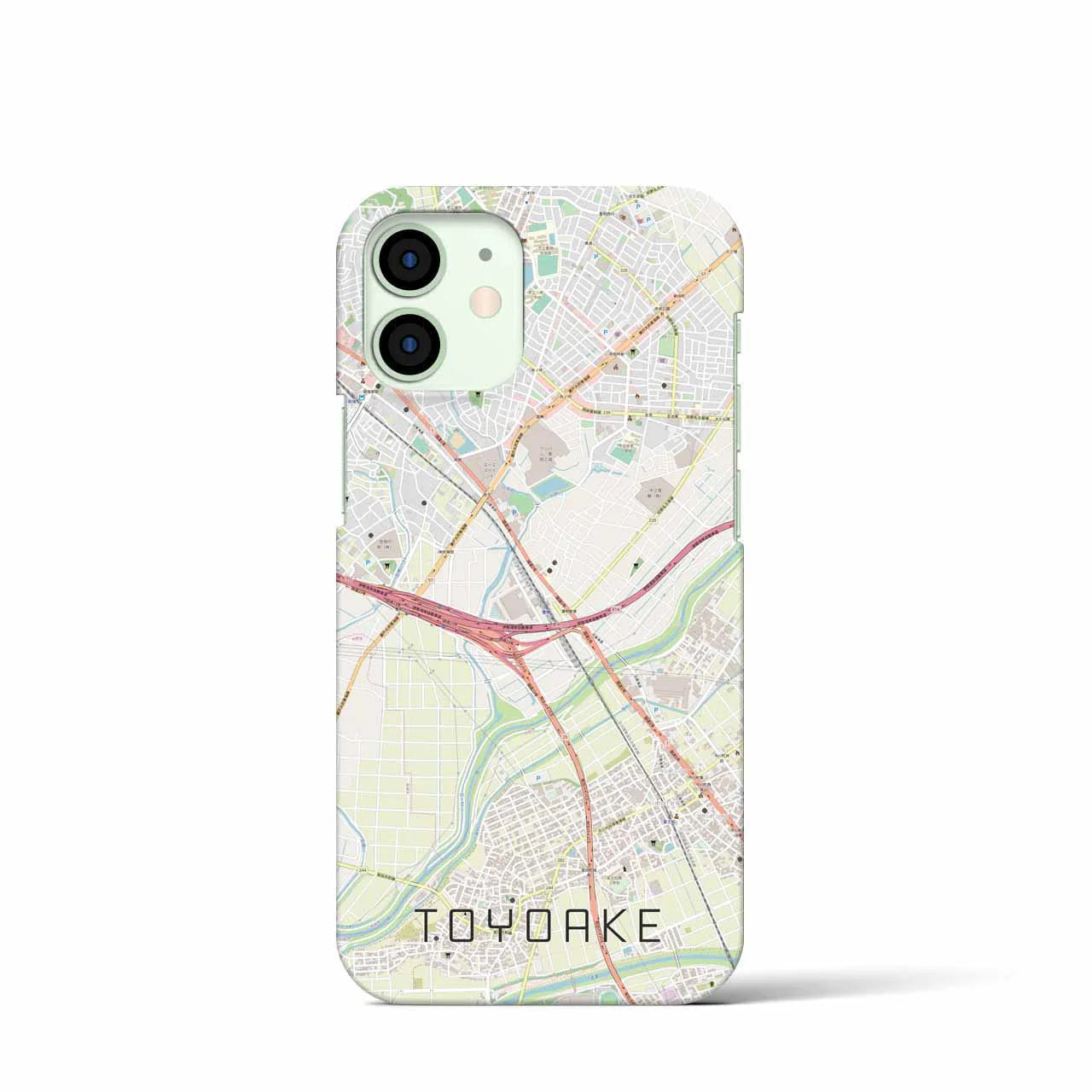 【豊明(愛知県)】地図柄iPhoneケース(バックカバータイプ)