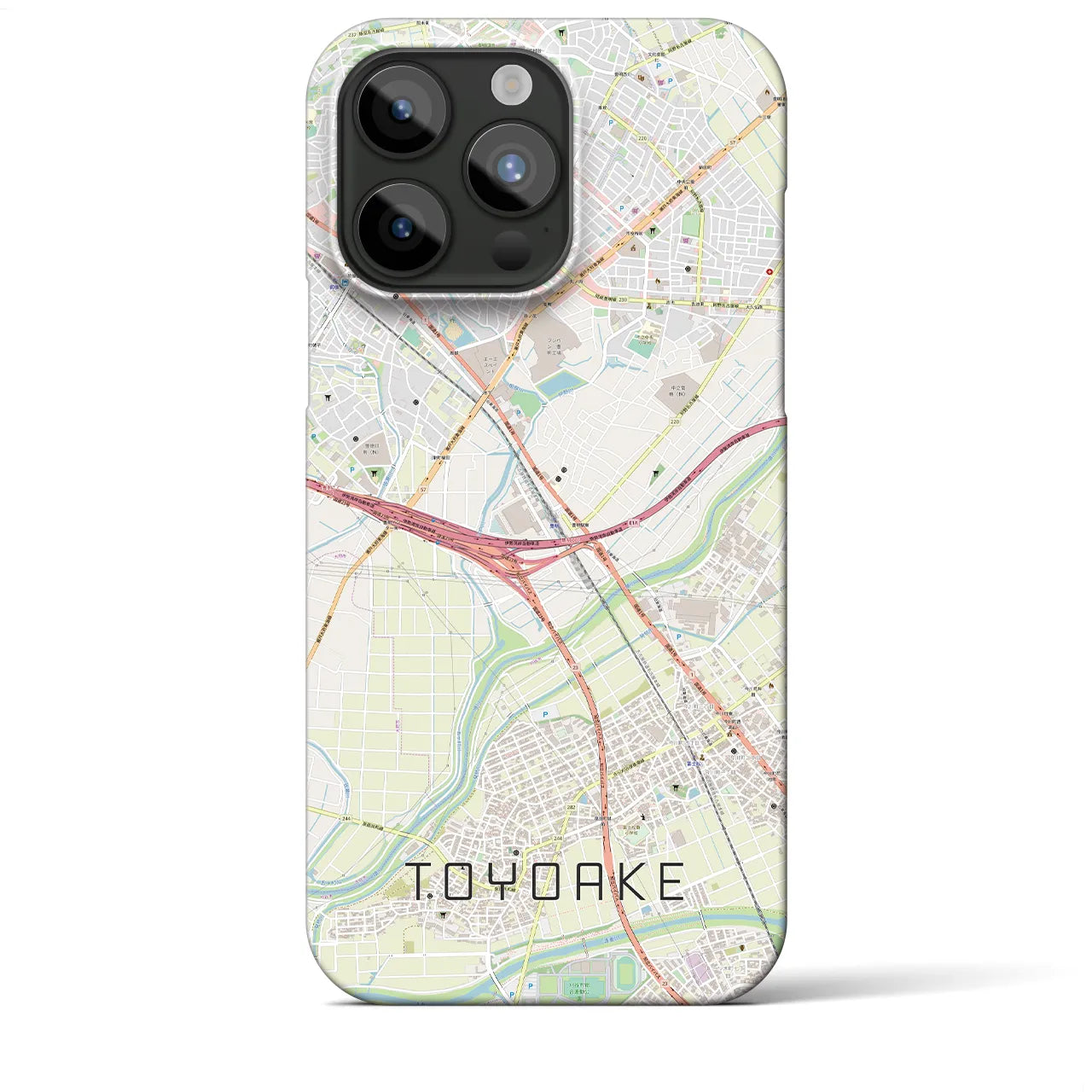 【豊明(愛知県)】地図柄iPhoneケース(バックカバータイプ)
