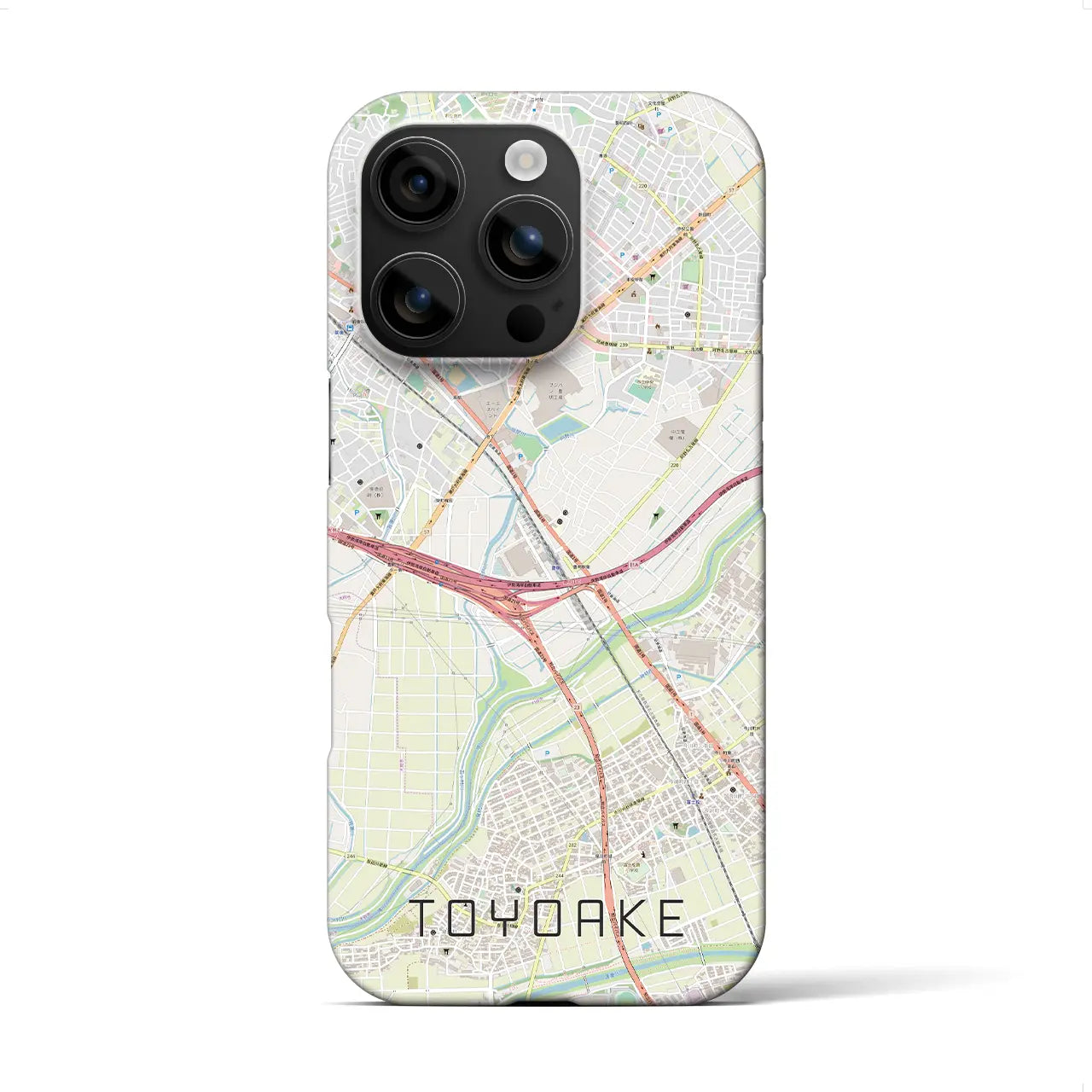 【豊明(愛知県)】地図柄iPhoneケース(バックカバータイプ)