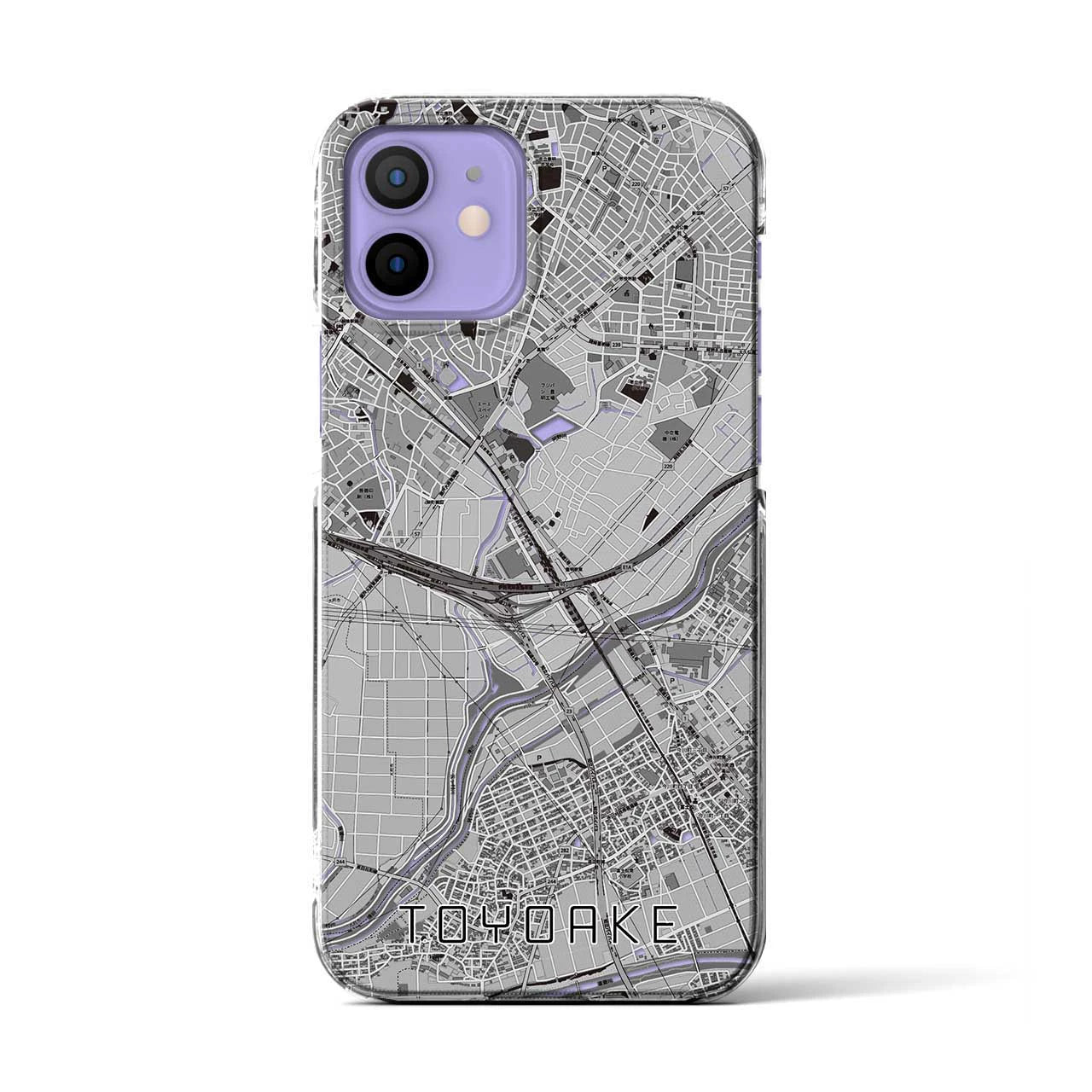 【豊明(愛知県)】地図柄iPhoneケース(クリアタイプ)