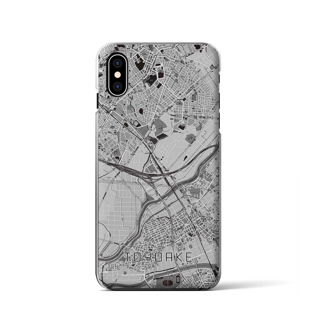 【豊明(愛知県)】地図柄iPhoneケース(クリアタイプ)