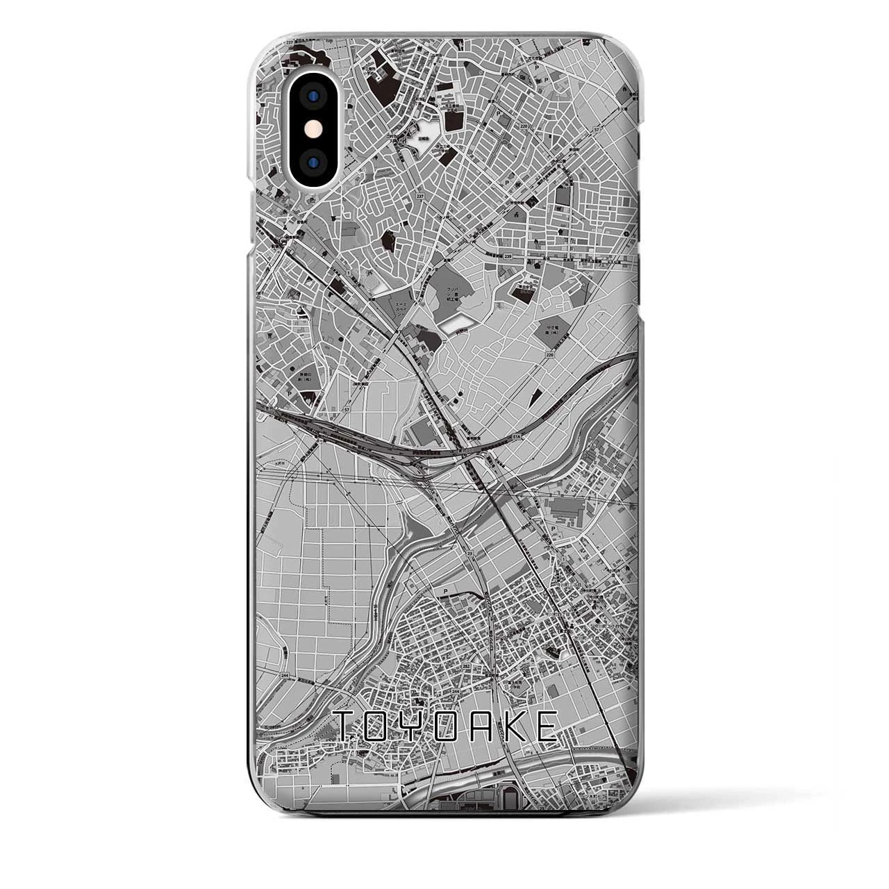 【豊明(愛知県)】地図柄iPhoneケース(クリアタイプ)