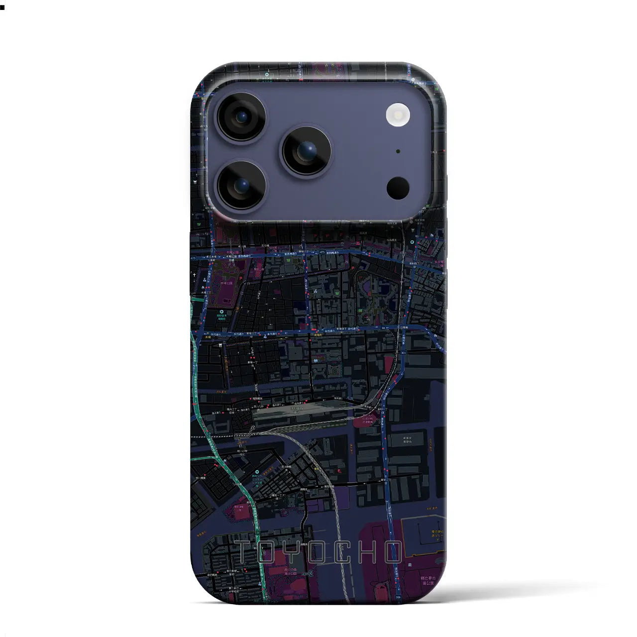 【東陽町(東京都)】地図柄iPhoneケース(バックカバータイプ)