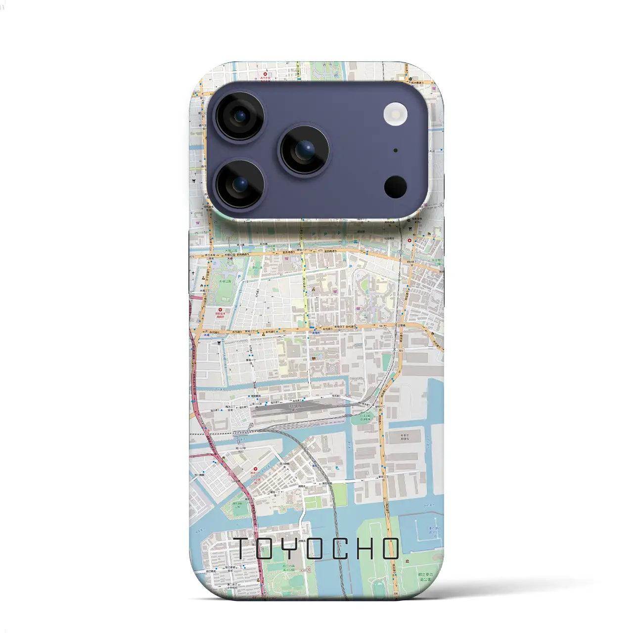 【東陽町(東京都)】地図柄iPhoneケース(バックカバータイプ)