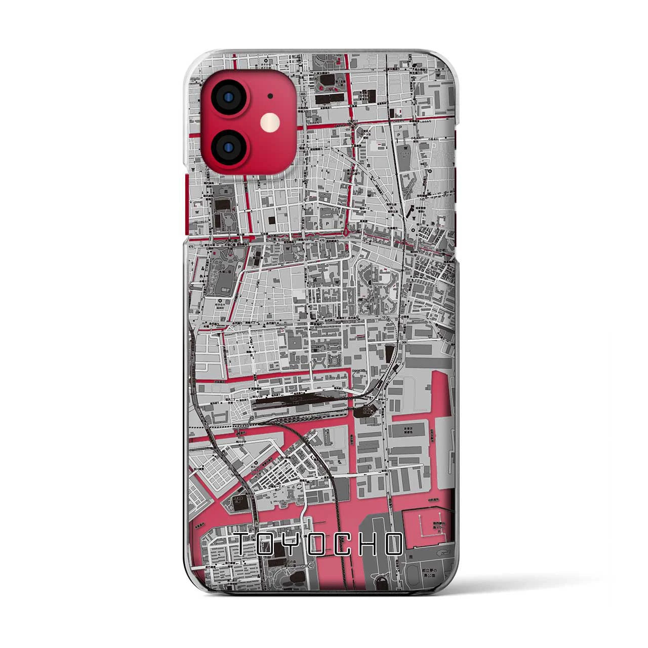 【東陽町(東京都)】地図柄iPhoneケース(クリアタイプ)