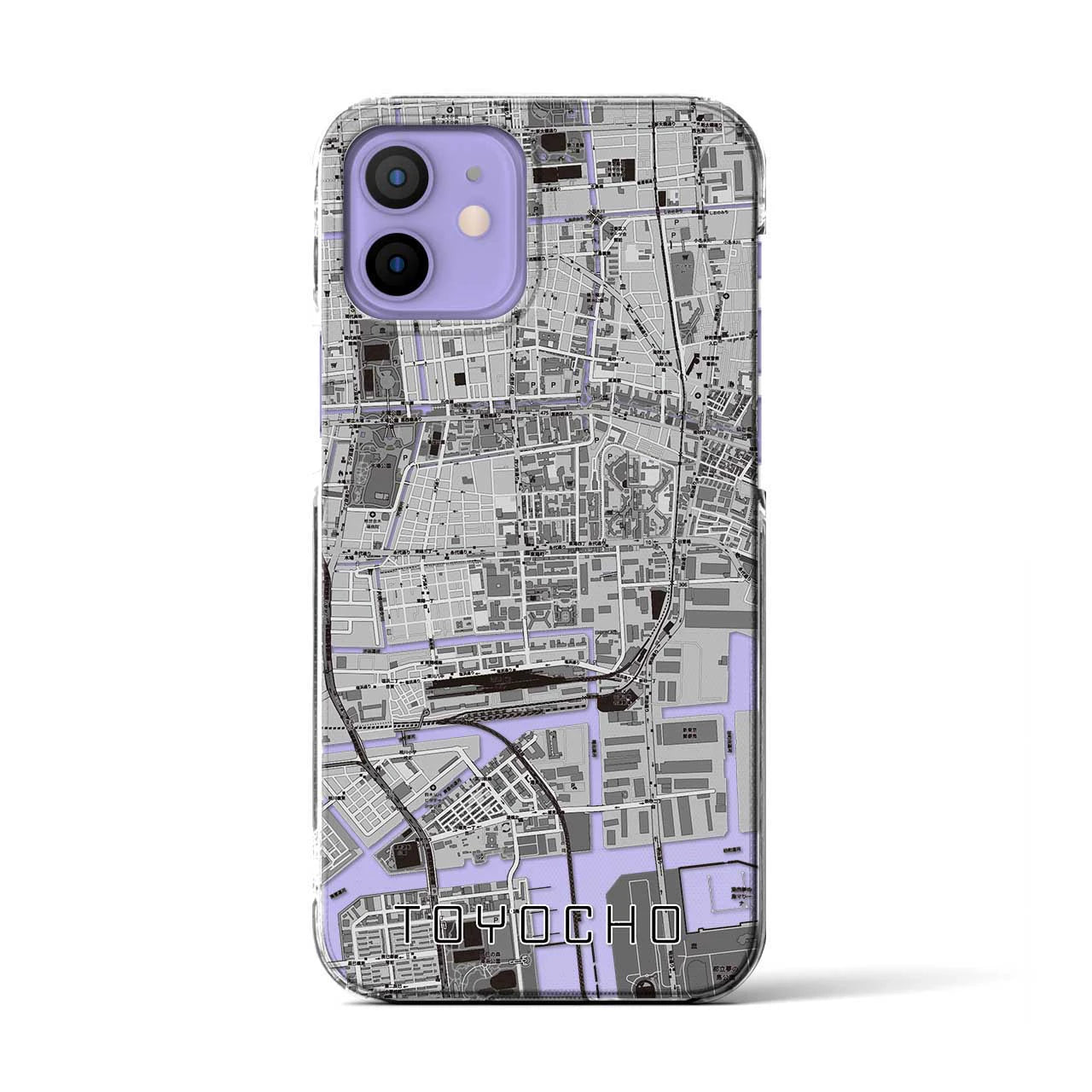 【東陽町(東京都)】地図柄iPhoneケース(クリアタイプ)