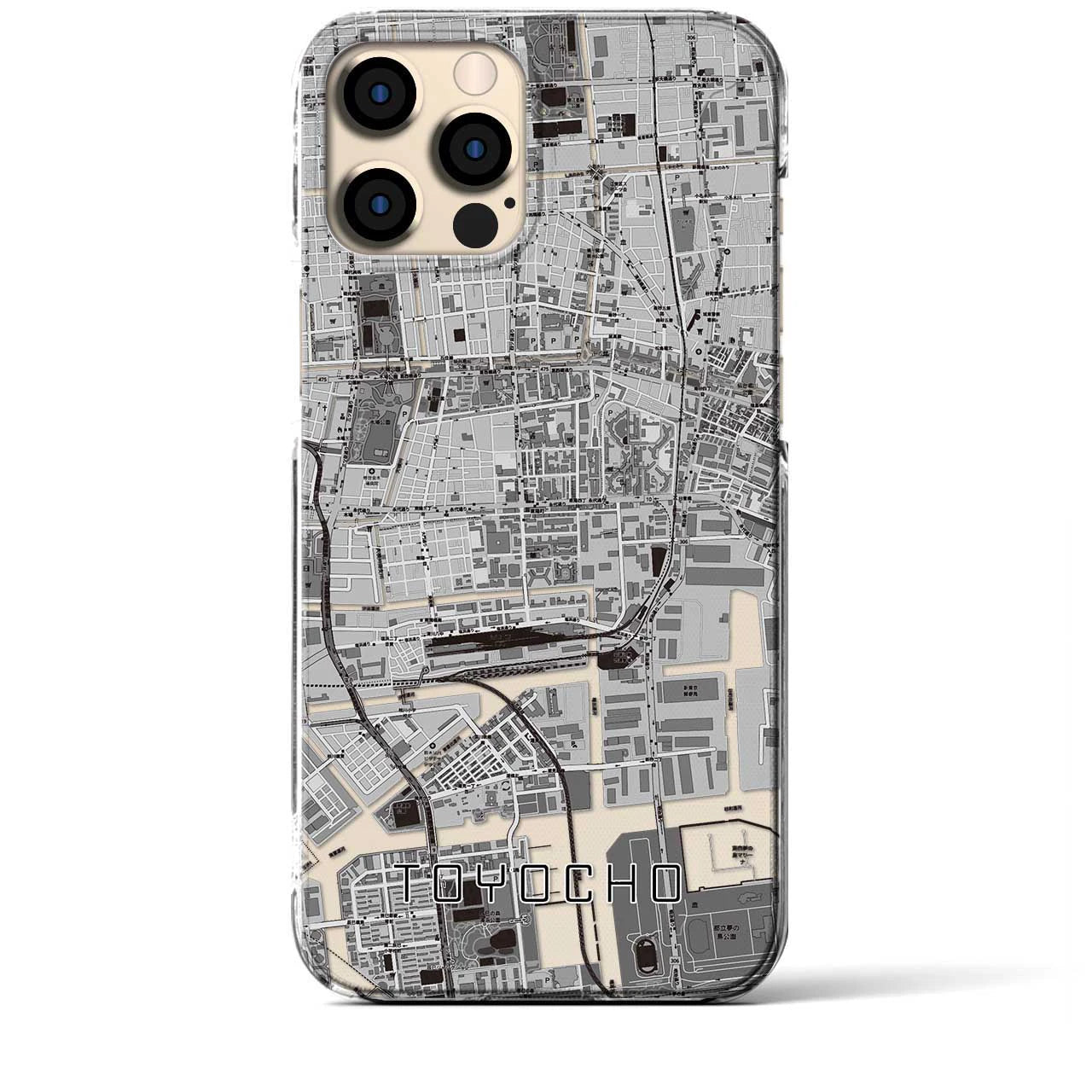 【東陽町(東京都)】地図柄iPhoneケース(クリアタイプ)