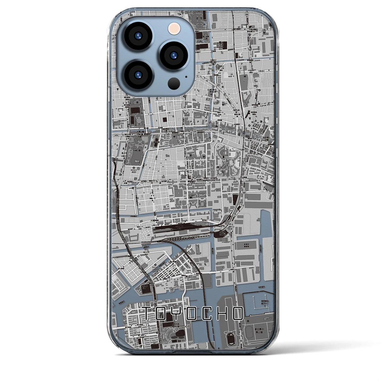 【東陽町(東京都)】地図柄iPhoneケース(クリアタイプ)