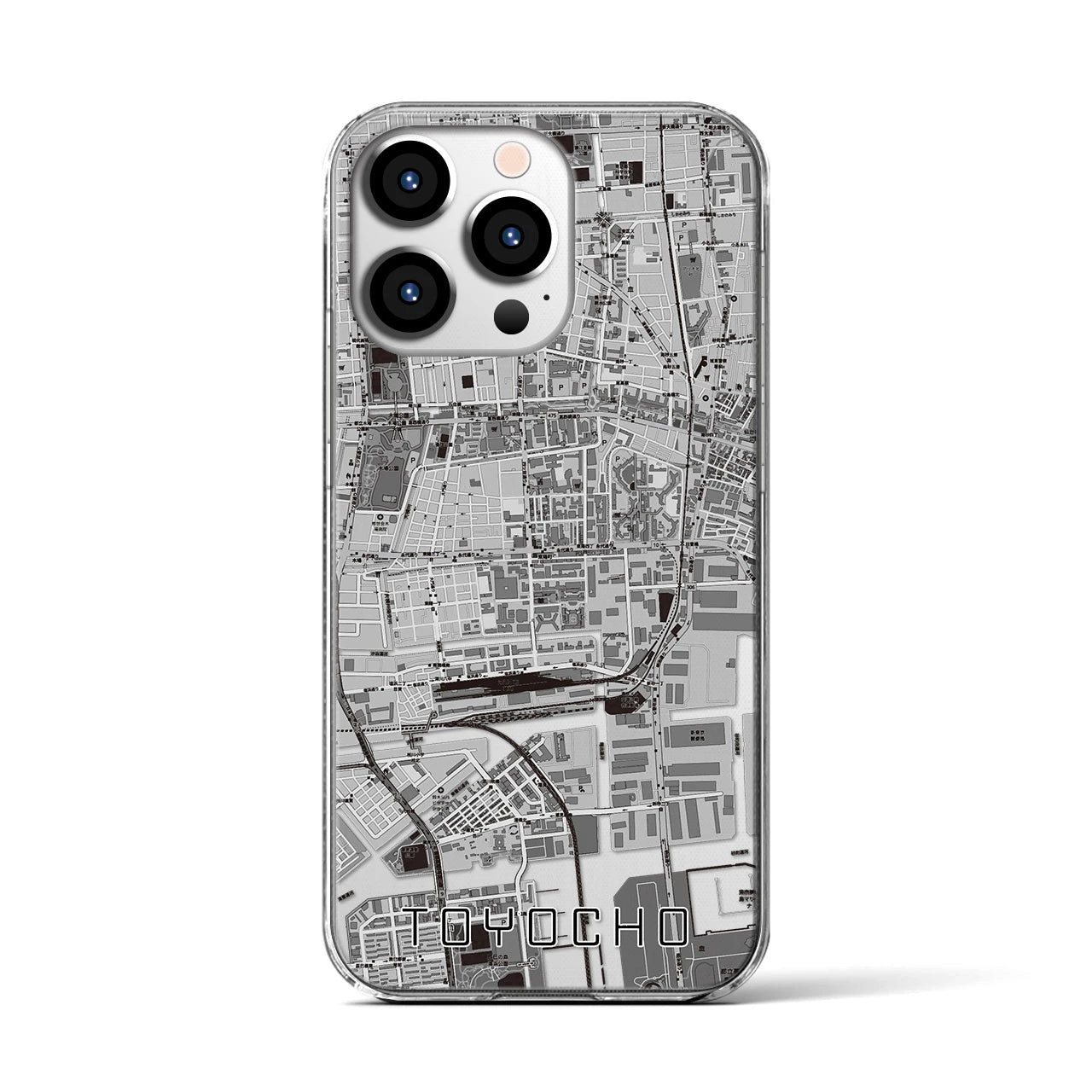 【東陽町(東京都)】地図柄iPhoneケース(クリアタイプ)