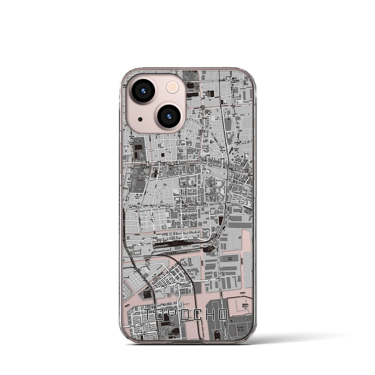 【東陽町(東京都)】地図柄iPhoneケース(クリアタイプ)