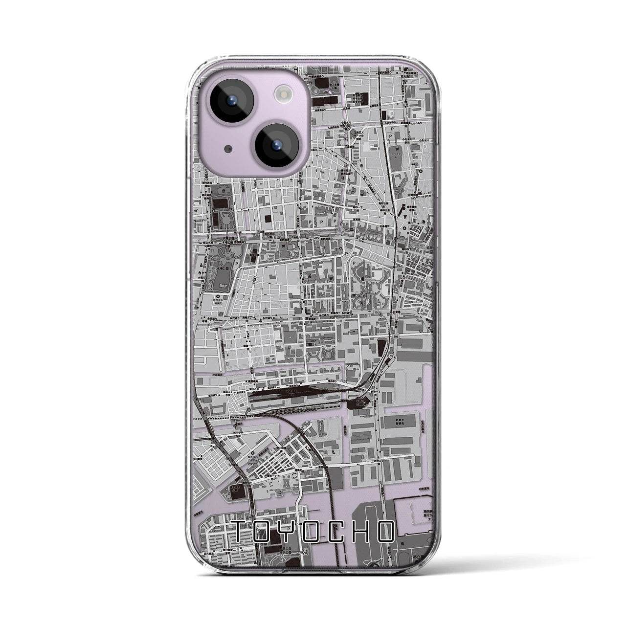 【東陽町(東京都)】地図柄iPhoneケース(クリアタイプ)