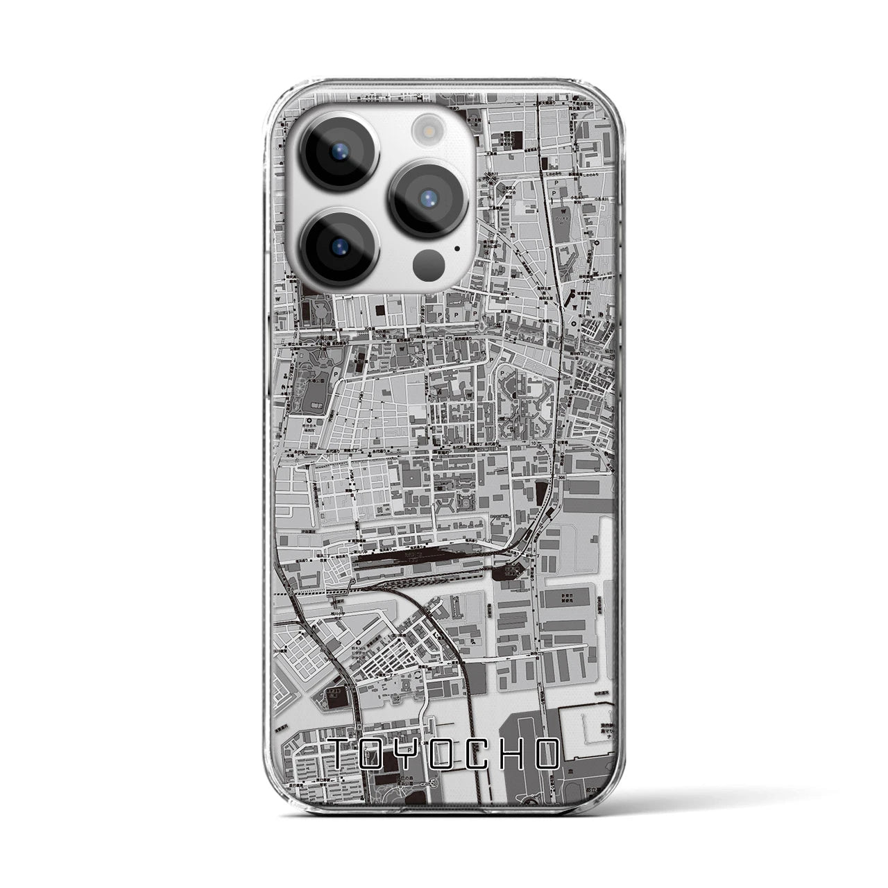 【東陽町(東京都)】地図柄iPhoneケース(クリアタイプ)