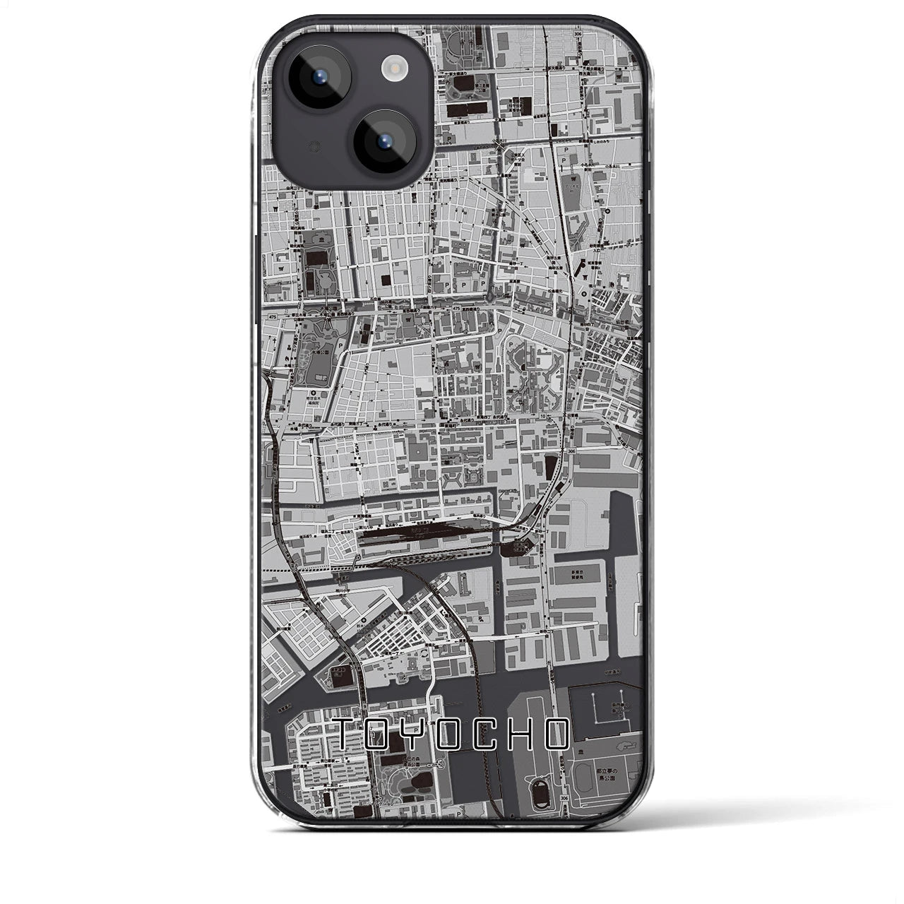 【東陽町(東京都)】地図柄iPhoneケース(クリアタイプ)