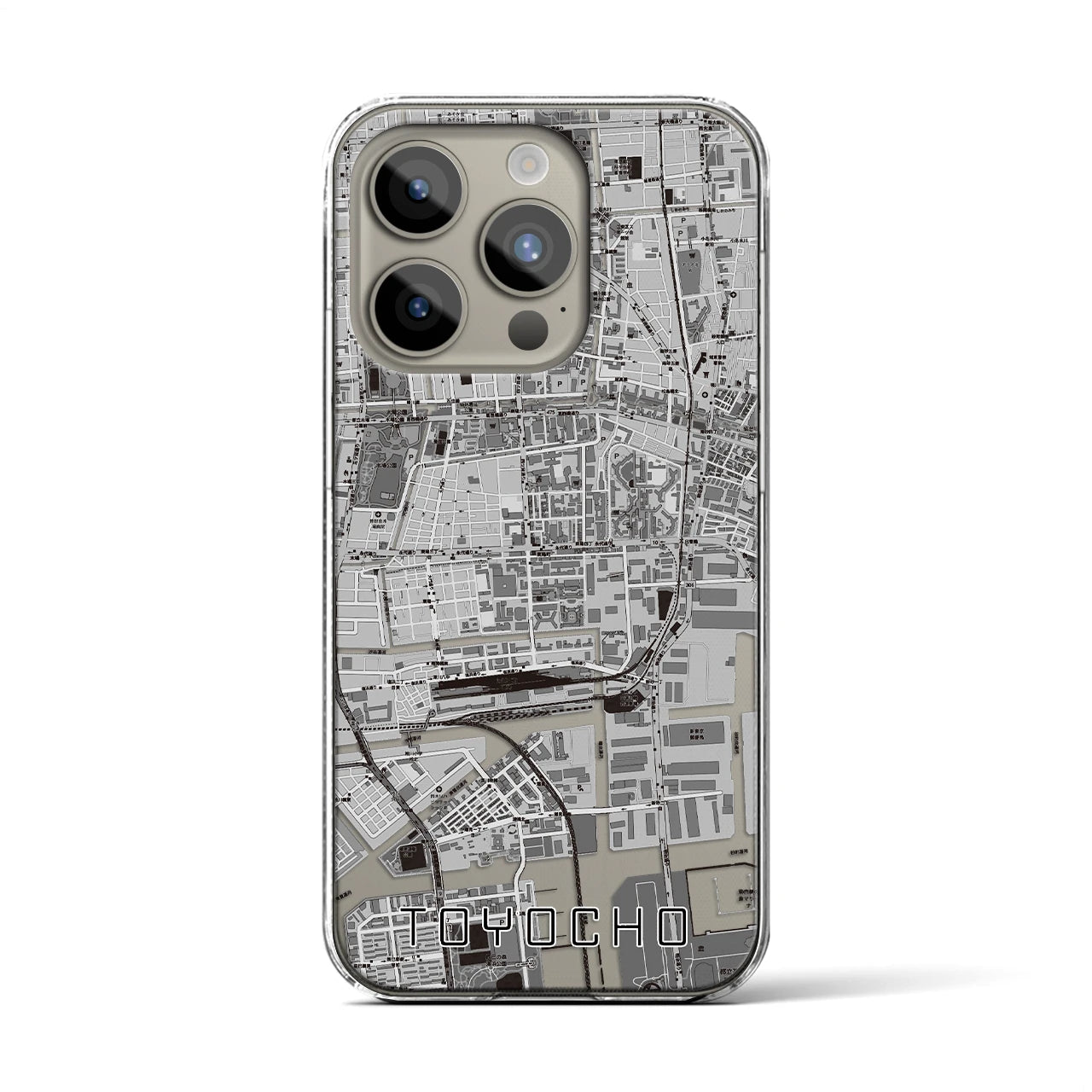 【東陽町(東京都)】地図柄iPhoneケース(クリアタイプ)