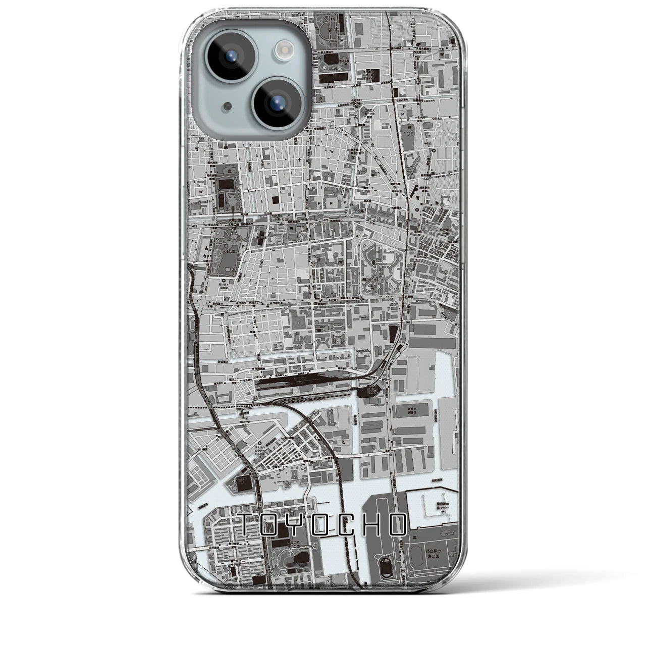 【東陽町(東京都)】地図柄iPhoneケース(クリアタイプ)