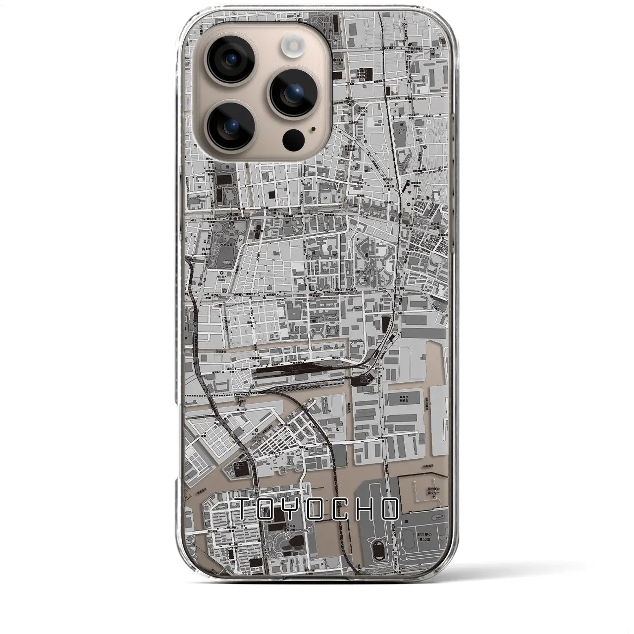 【東陽町(東京都)】地図柄iPhoneケース(クリアタイプ)