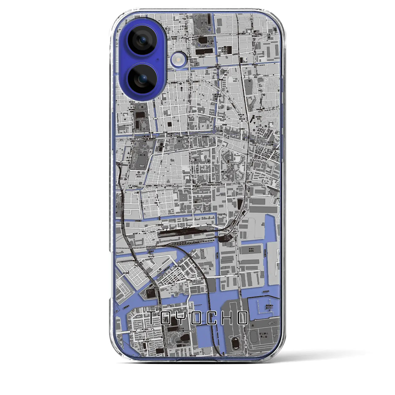 【東陽町(東京都)】地図柄iPhoneケース(クリアタイプ)