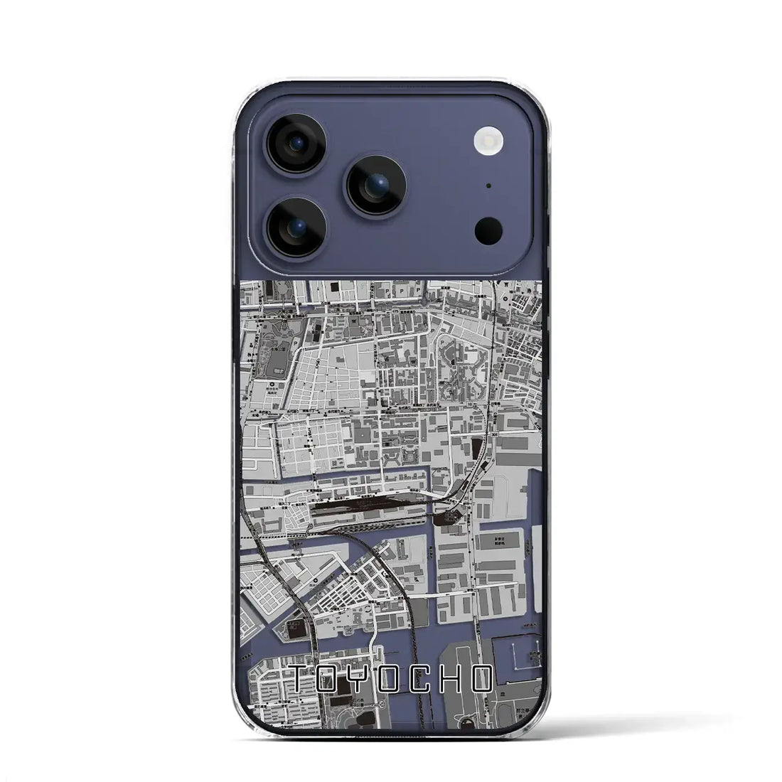 【東陽町(東京都)】地図柄iPhoneケース(クリアタイプ)