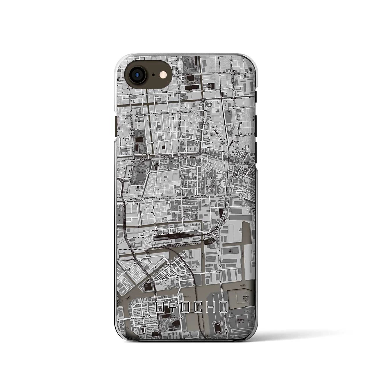 【東陽町(東京都)】地図柄iPhoneケース(クリアタイプ)