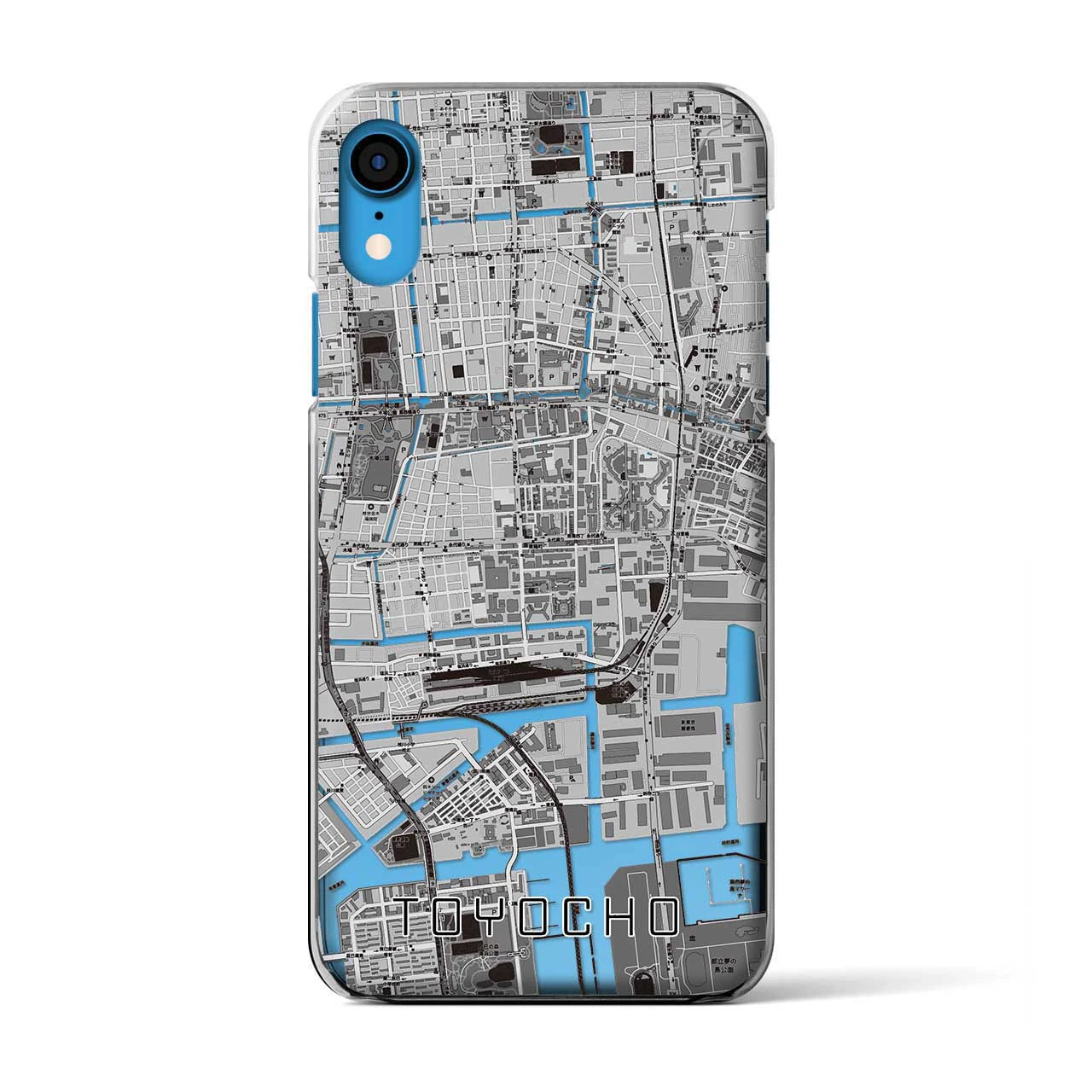 【東陽町(東京都)】地図柄iPhoneケース(クリアタイプ)