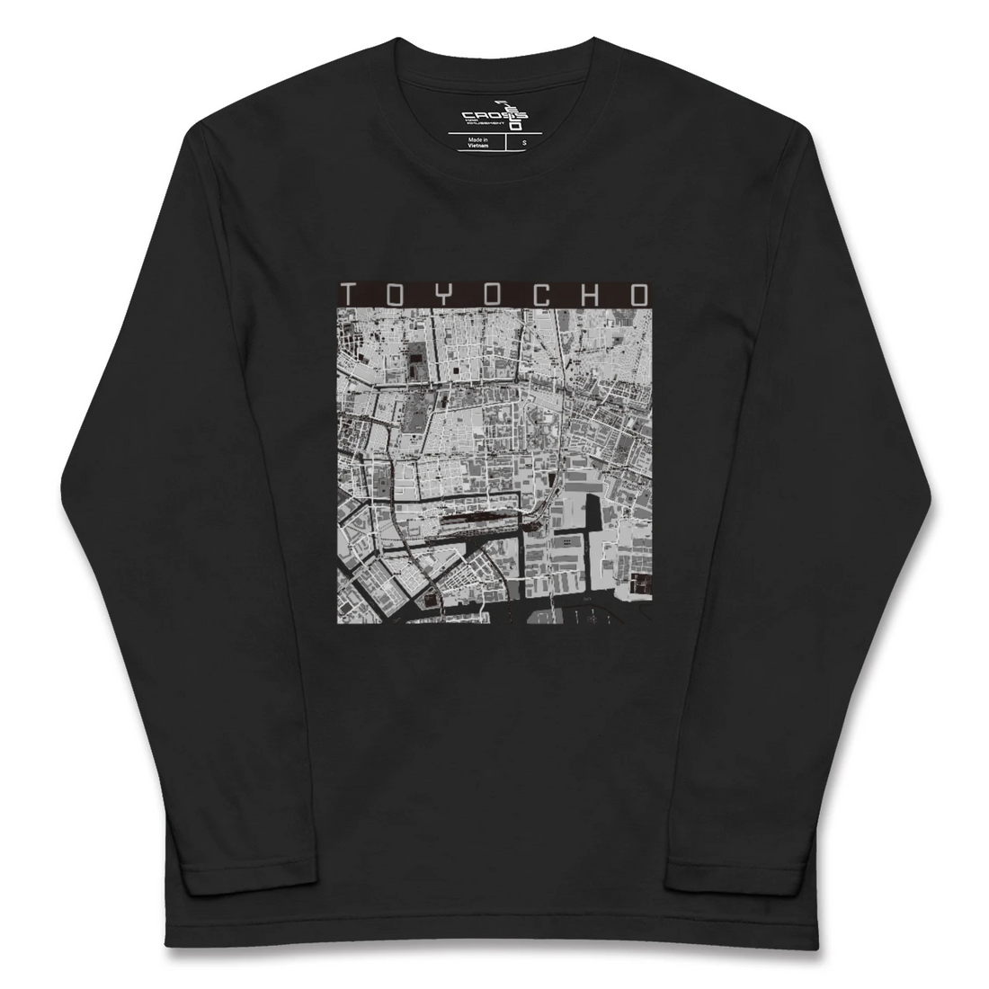 【東陽町(東京都)】地図柄ロングスリーブTシャツ