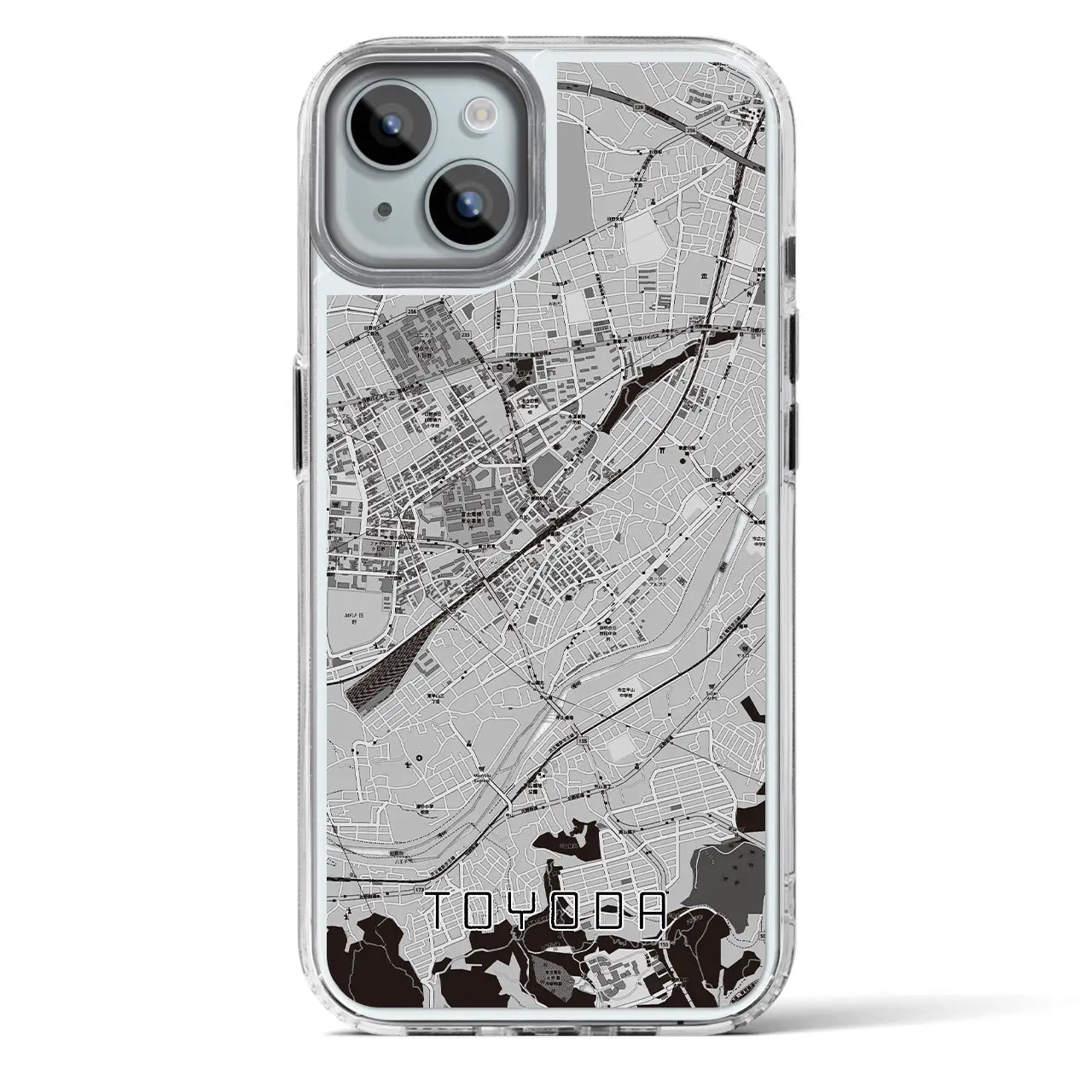 【豊田(東京都)】地図柄iPhoneケース(MagSafeタイプ)