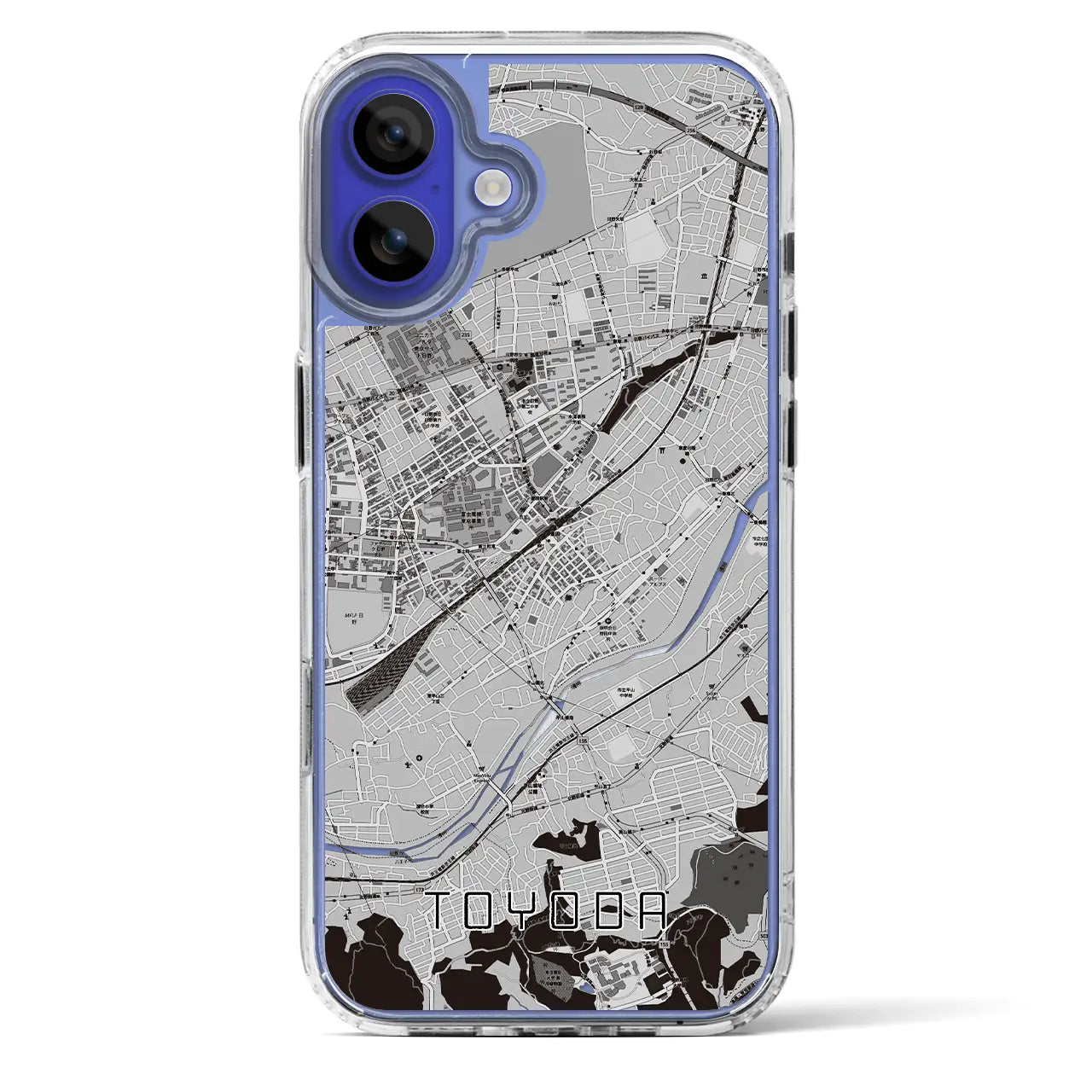 【豊田(東京都)】地図柄iPhoneケース(MagSafeタイプ)