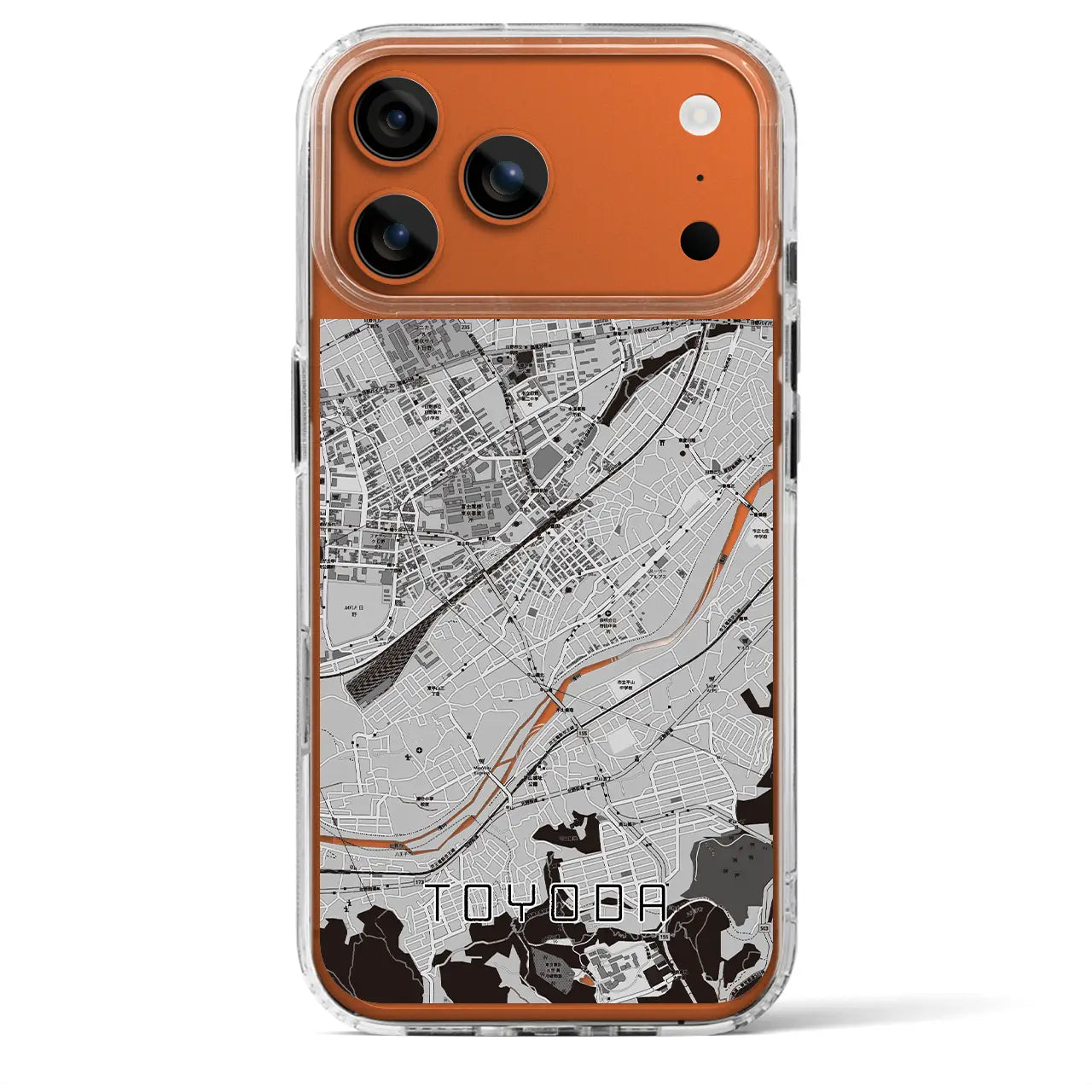 【豊田(東京都)】地図柄iPhoneケース(MagSafeタイプ)