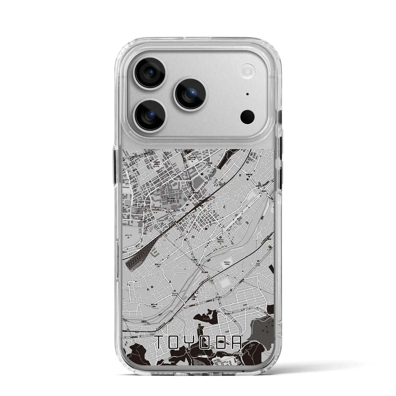 【豊田(東京都)】地図柄iPhoneケース(MagSafeタイプ)